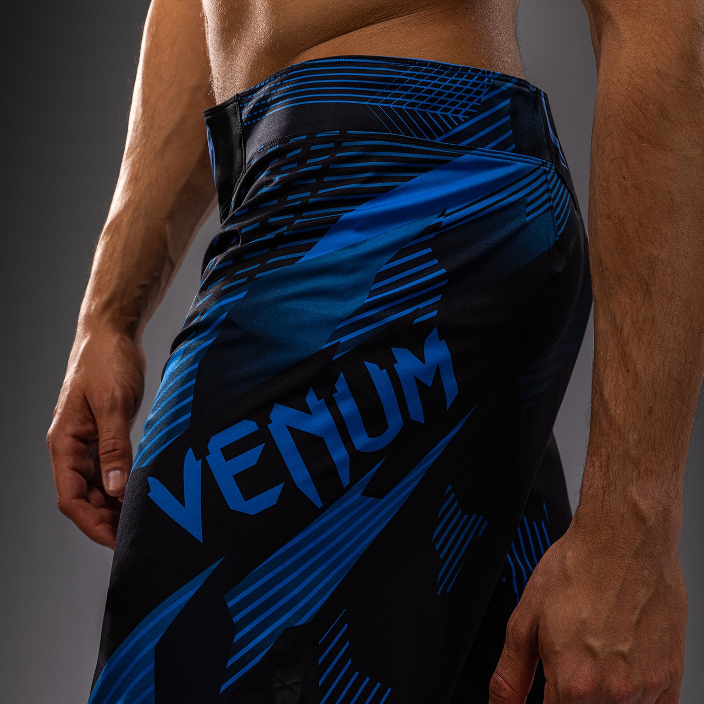 Venum No-Gi 6.0 Fight Shorts - Black/Blue  product-type_MMA Shorts Venum