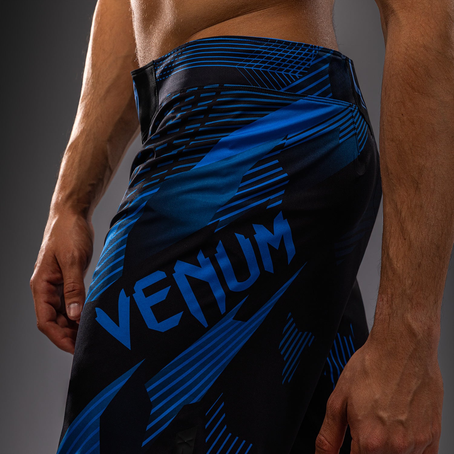 Venum No-Gi 6.0 Fight Shorts - Black/Blue  product-type_MMA Shorts Venum