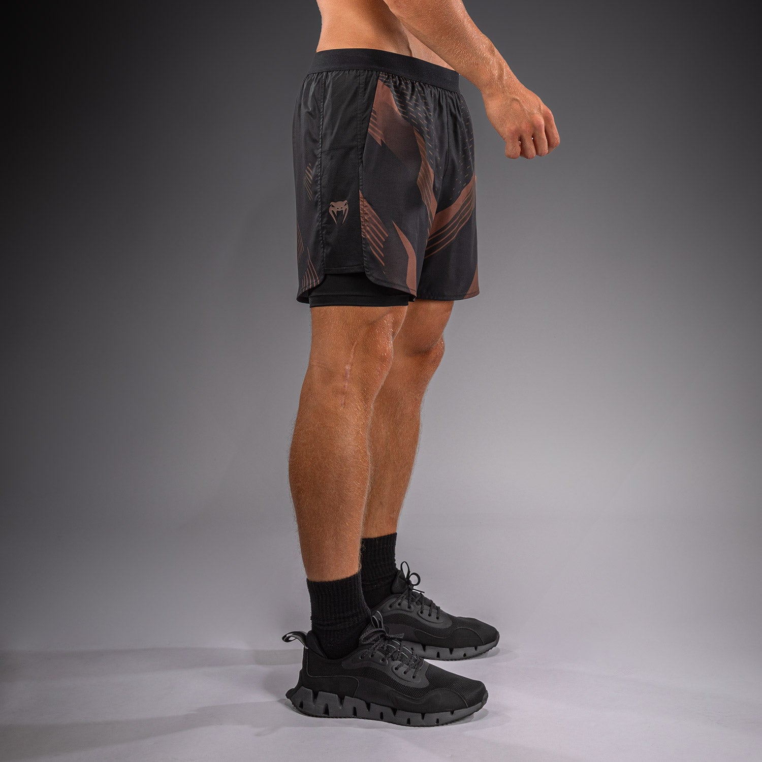 Venum No-Gi 6.0 Training Shorts - Black/Brown  product-type_Training shorts Venum