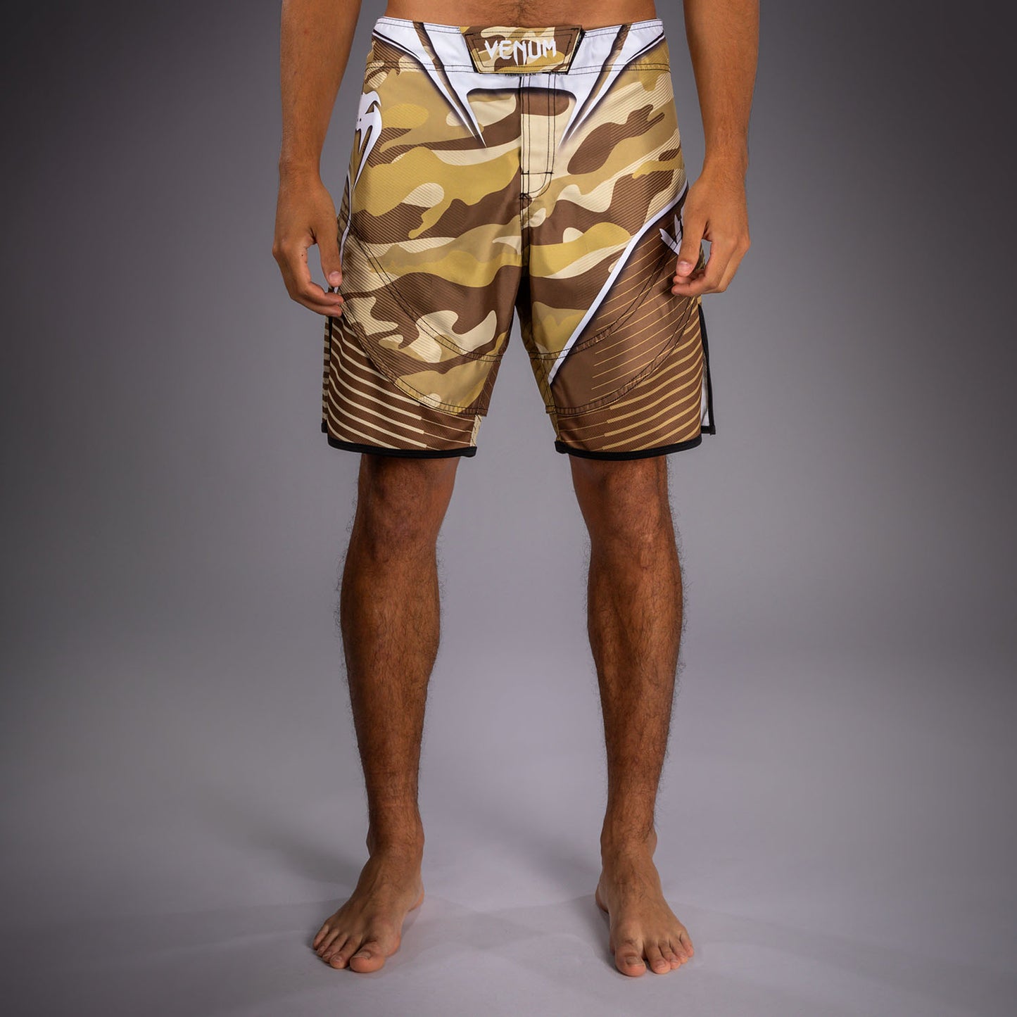 Venum Camo Hero Fight Shorts - Light Beige/Brown  product-type_MMA Shorts Venum
