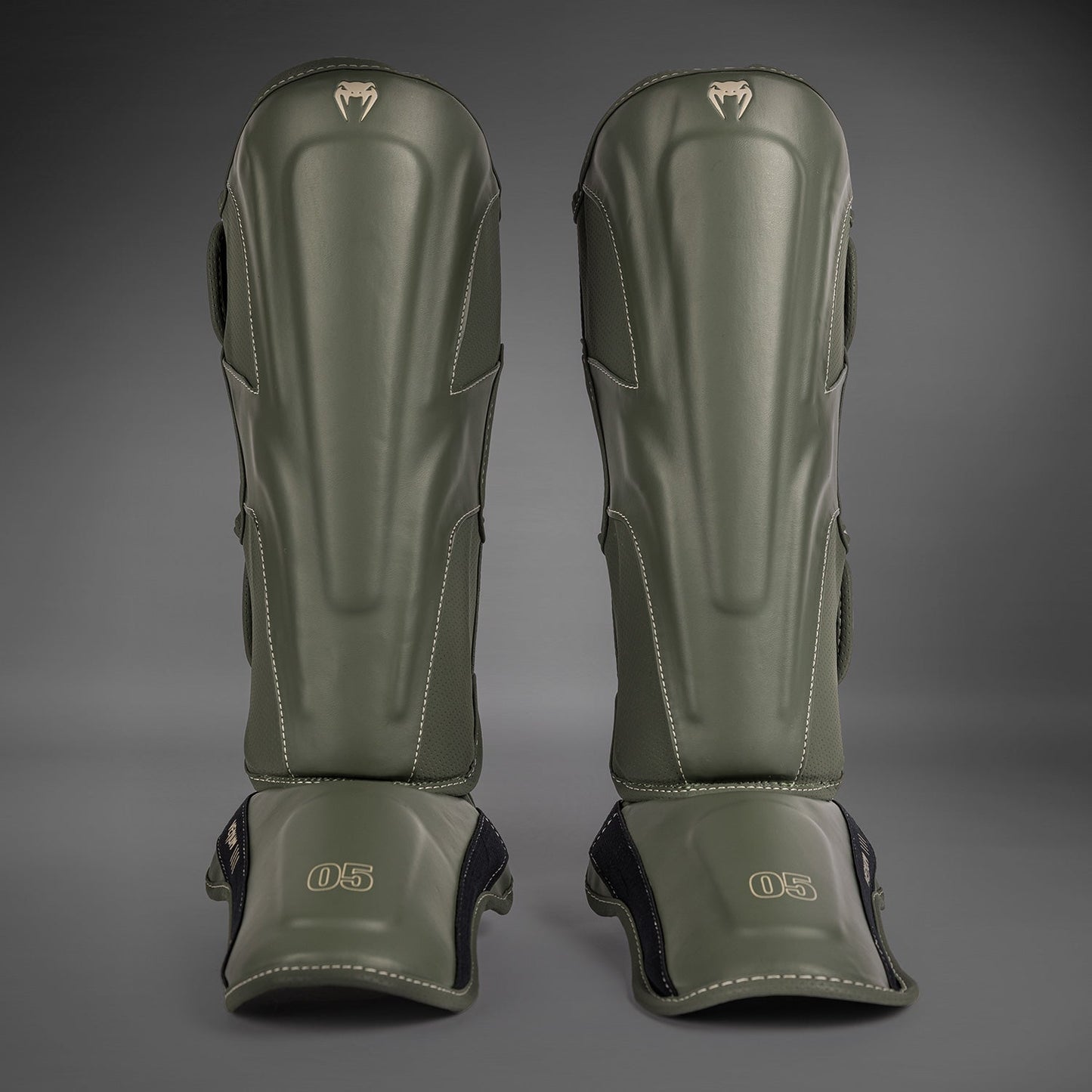 Venum Impact Evo Shin Guards - Military Green