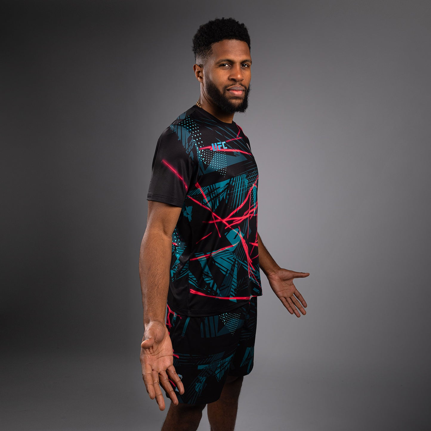 UFC Fusion By Venum Miami Edition Fight Week Men’s Dry-Tech T-Shirt - Black