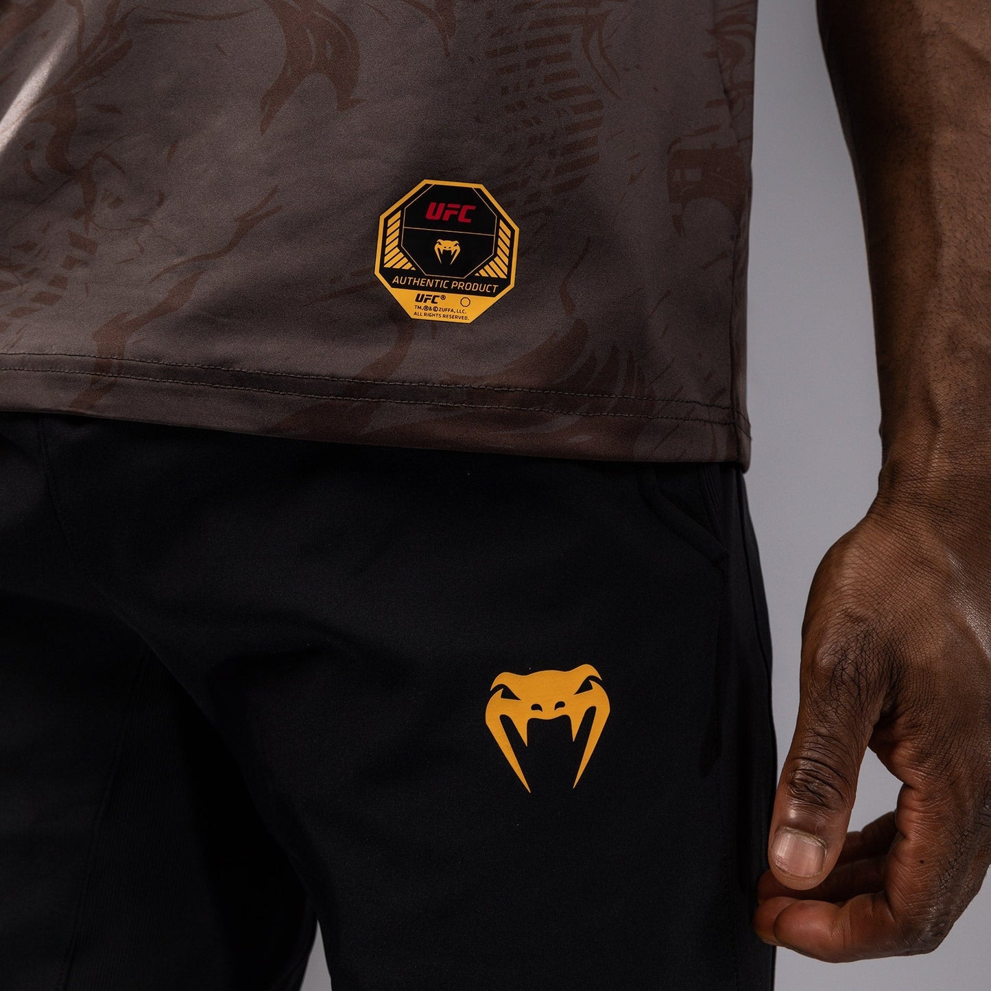 UFC Fusion by Venum Fight Week Men’s Dry-Tech T-Shirt - Earthen Brown
