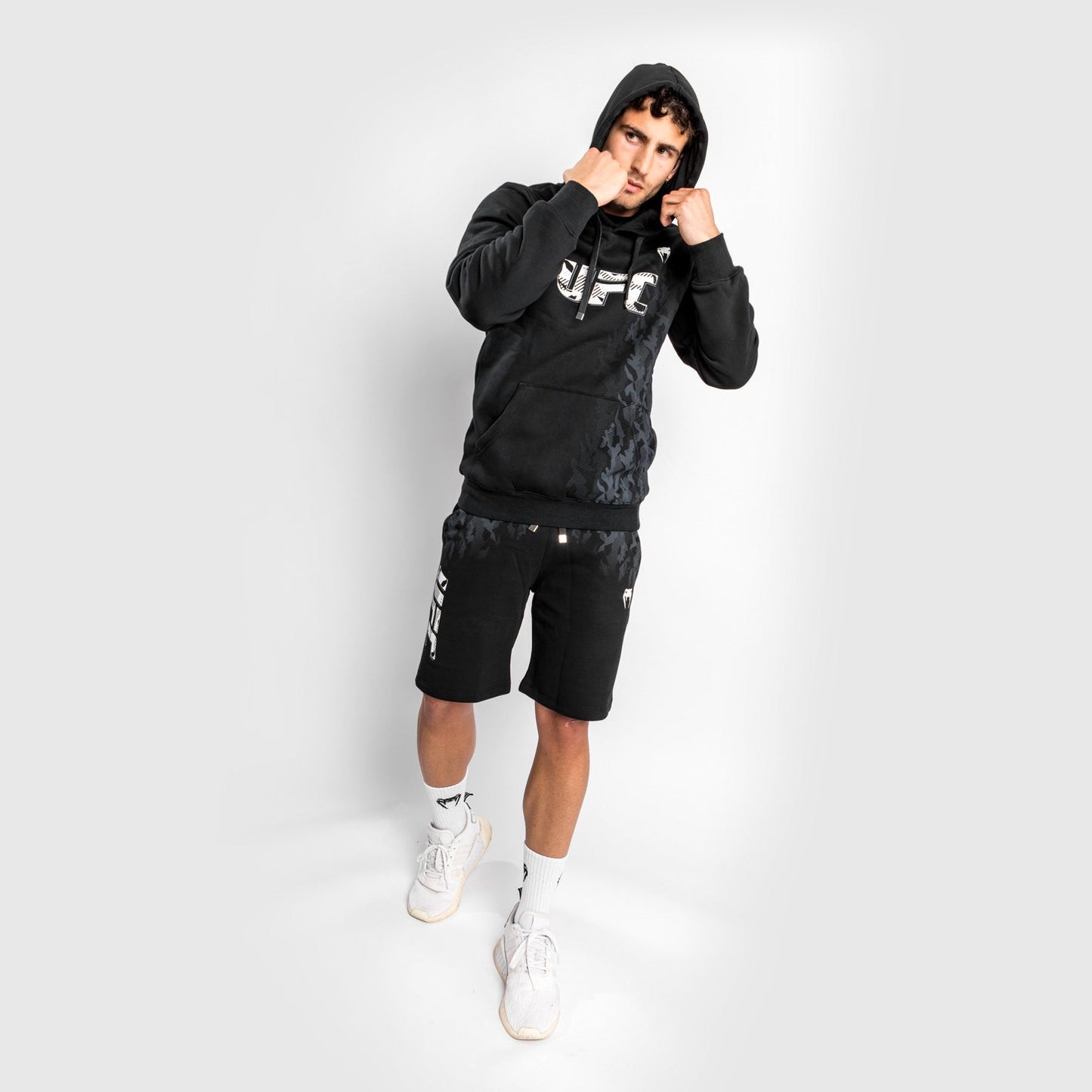 UFC Venum Authentic Fight Week Men's Pullover Hoodie - Black