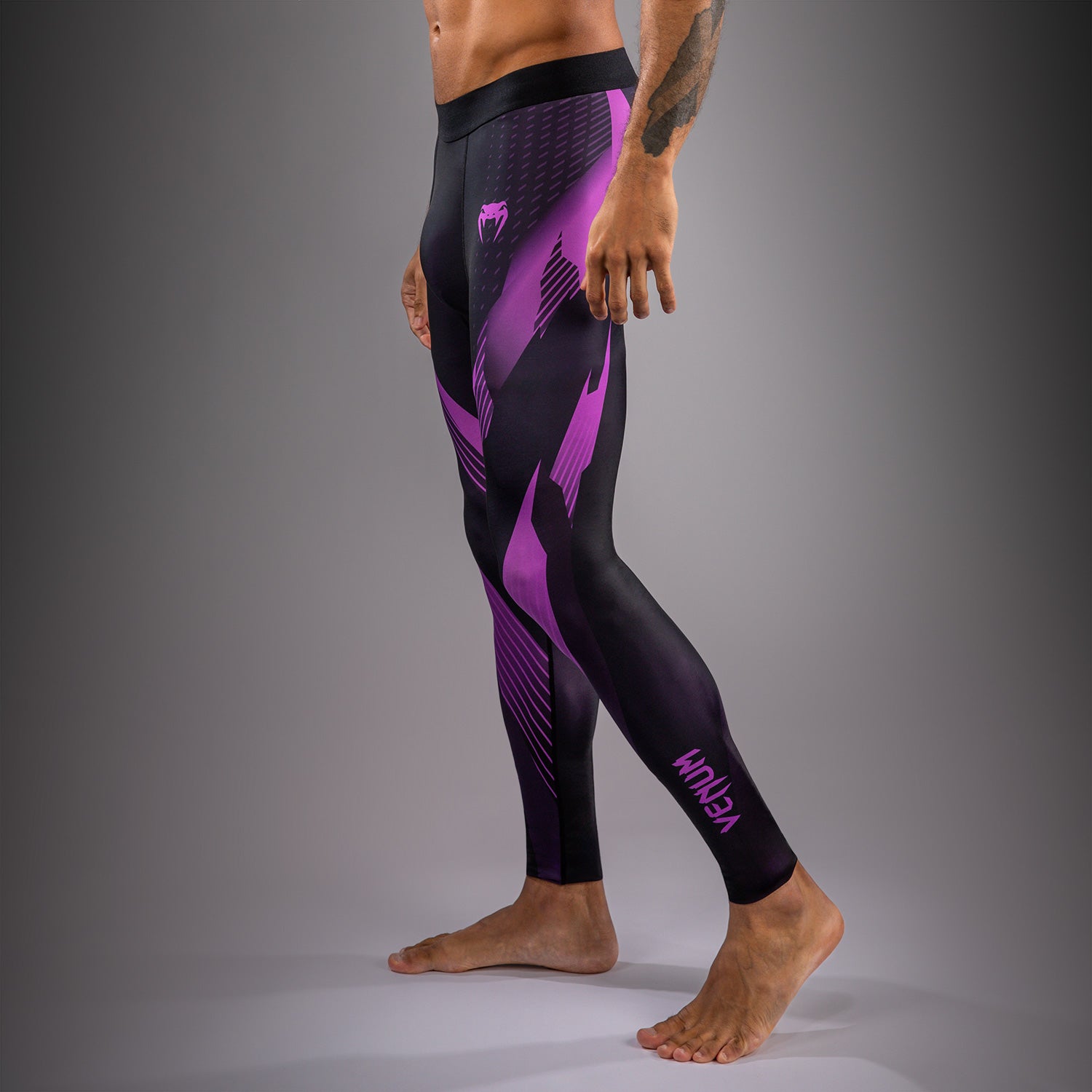 Venum No-Gi 6.0 Spats - Black/Purple  product-type_Compression Pants Venum
