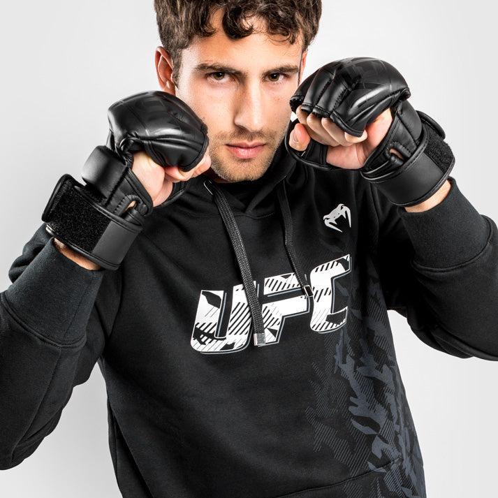 UFC Venum Authentic Fight Week Men's Pullover Hoodie - Black