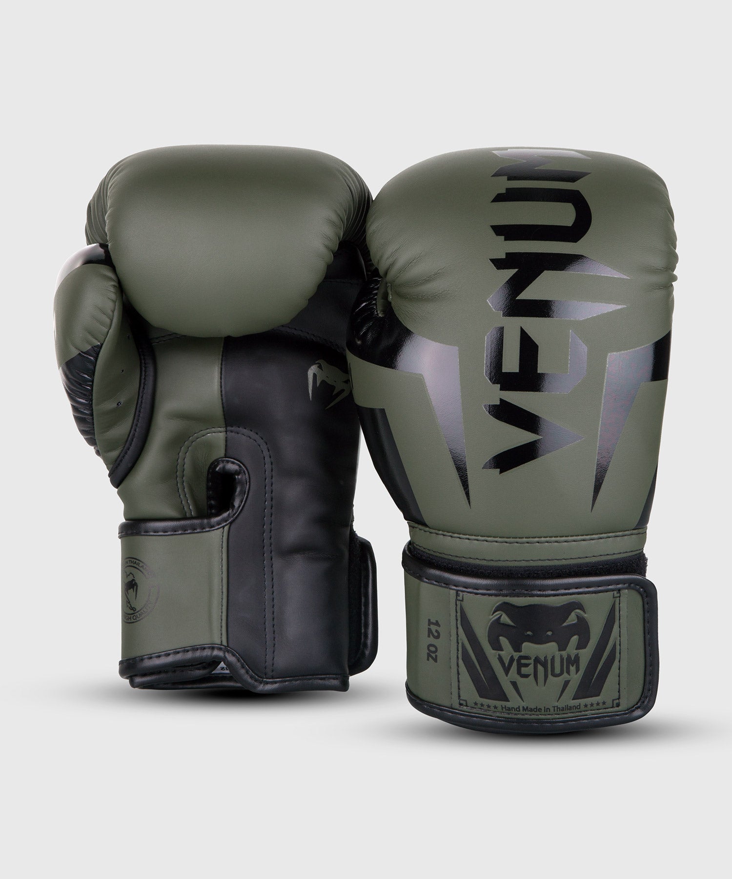Venum Elite Boxing Gloves - Khaki/Black - Venum Venum Elite Boxing Gloves - Khaki/Black - Venum