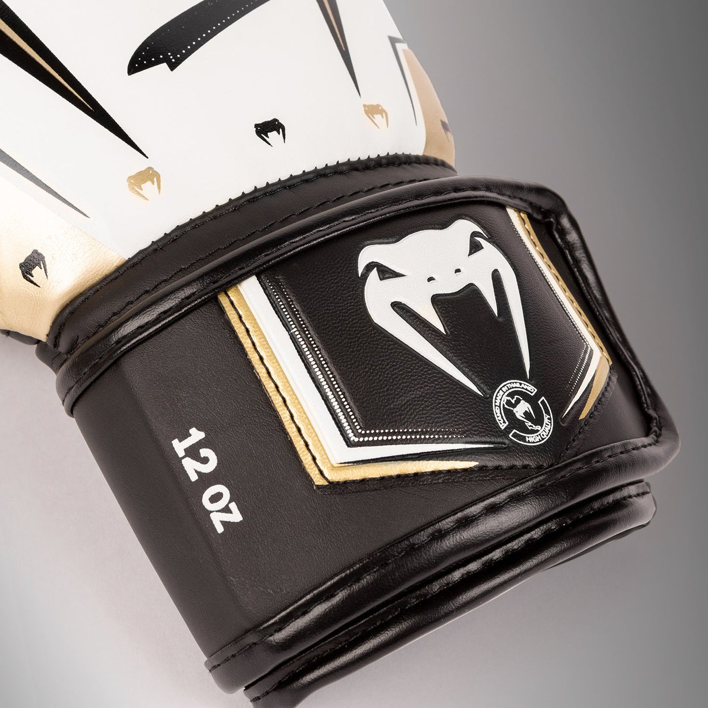 Venum Elite Evo Boxing Gloves - White/Gold