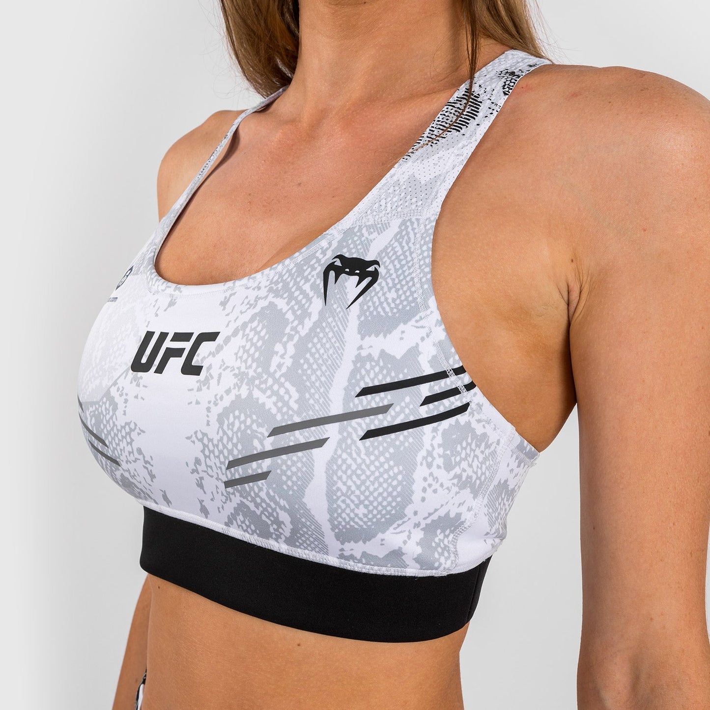 UFC Adrenaline by Venum Authentic Fight Night  Women’s Sports Bra - White
