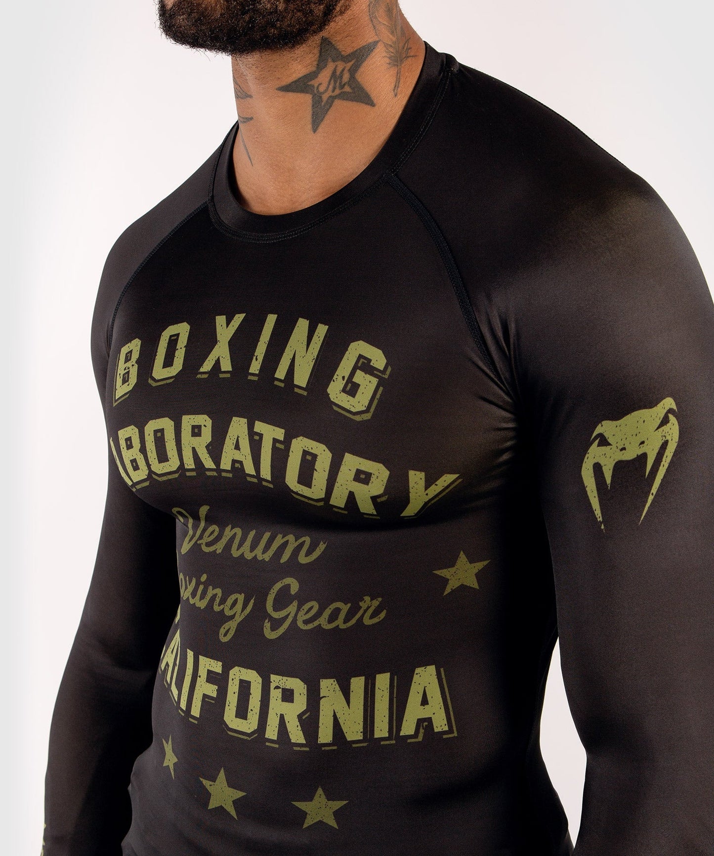 Venum Boxing Lab Rashguard - Long sleeves - Black/Green