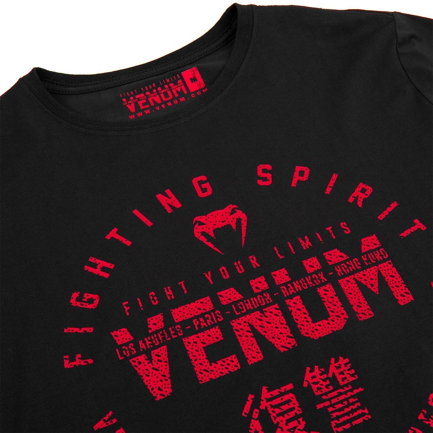 Venum Signature T-shirt - Long Sleeves - Black/Red Picture 5