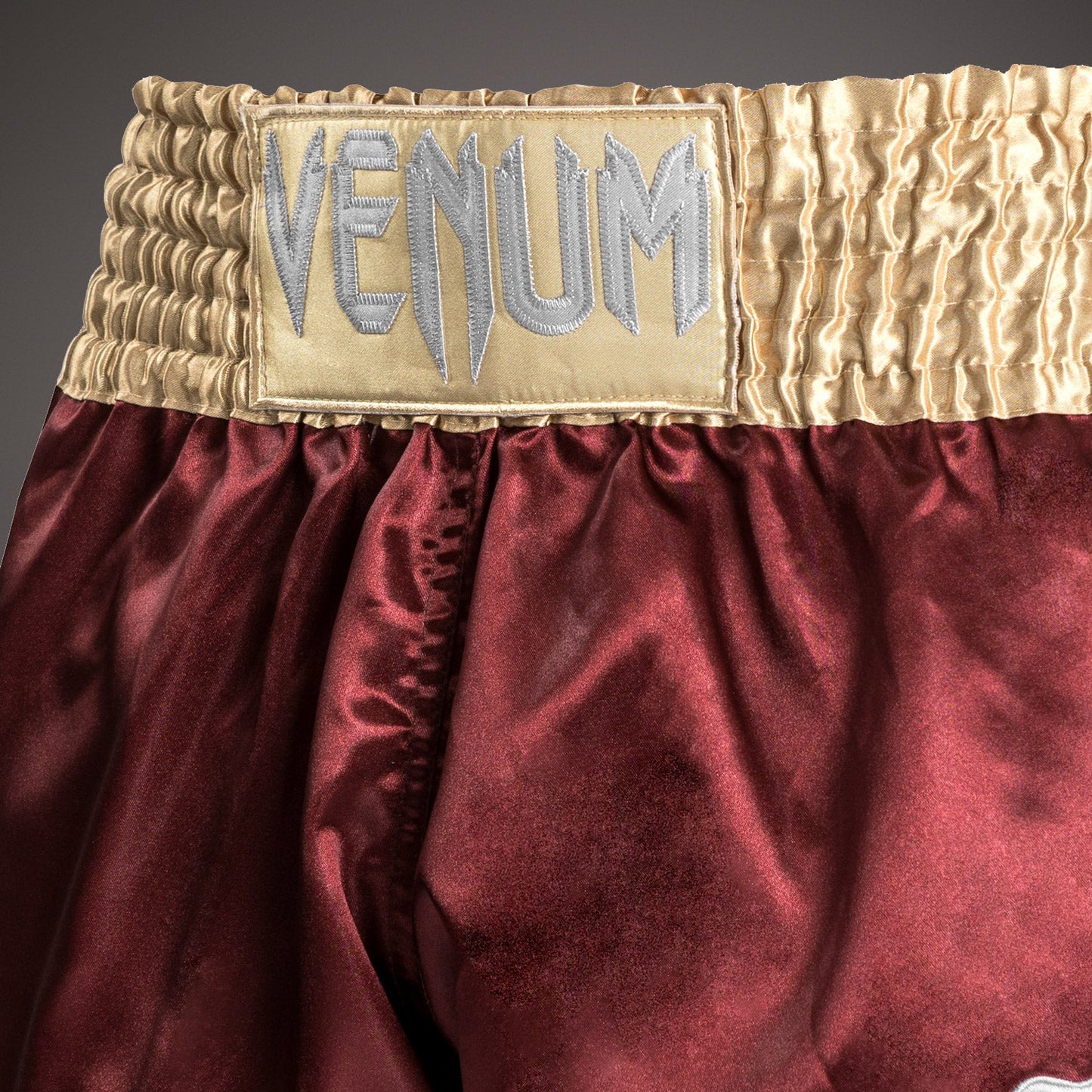 Venum Classic Muay Thaï Short - Burgundy/Gold/White