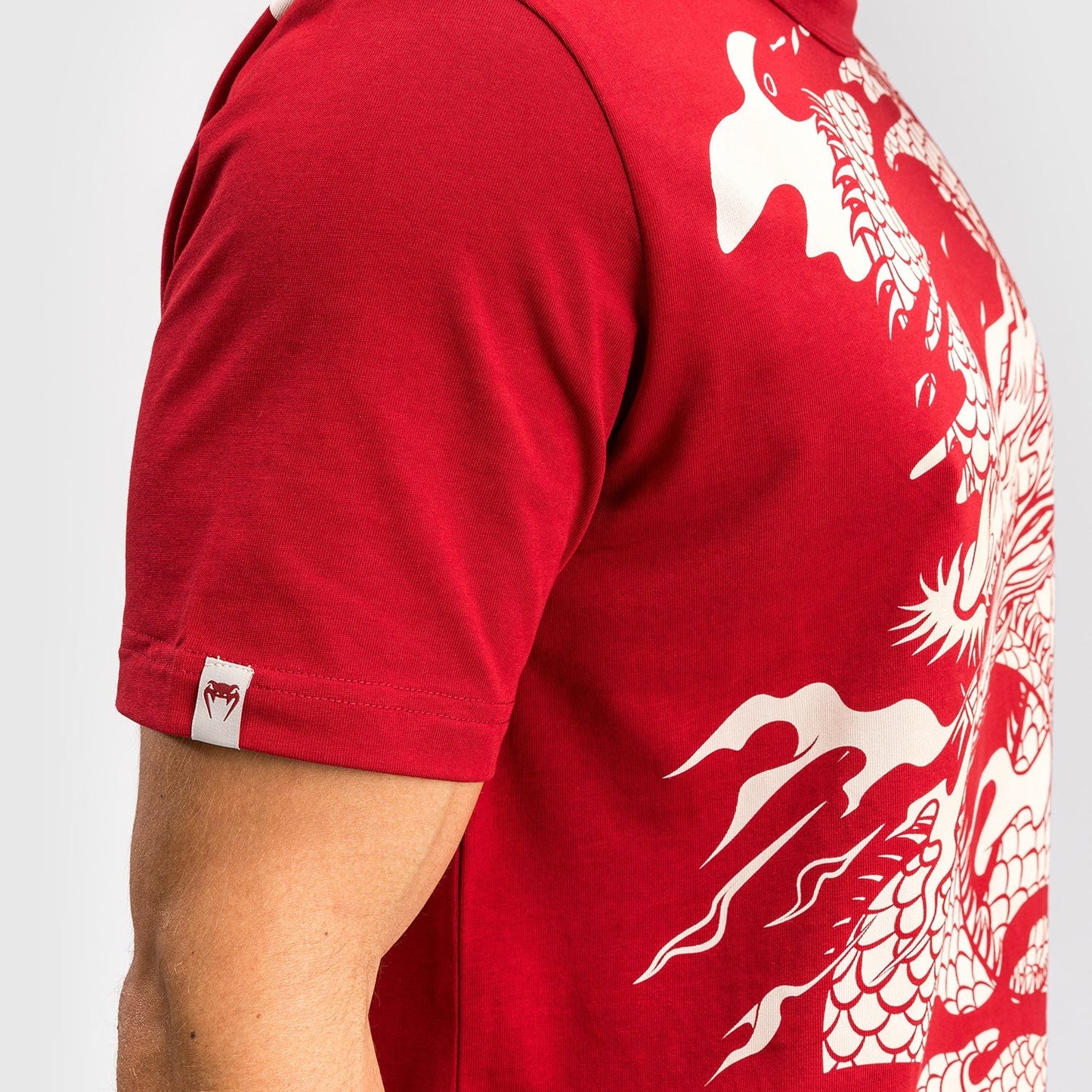 Venum Dragon’s Flight Men’s T-Shirt - Cherry Red/Cream White