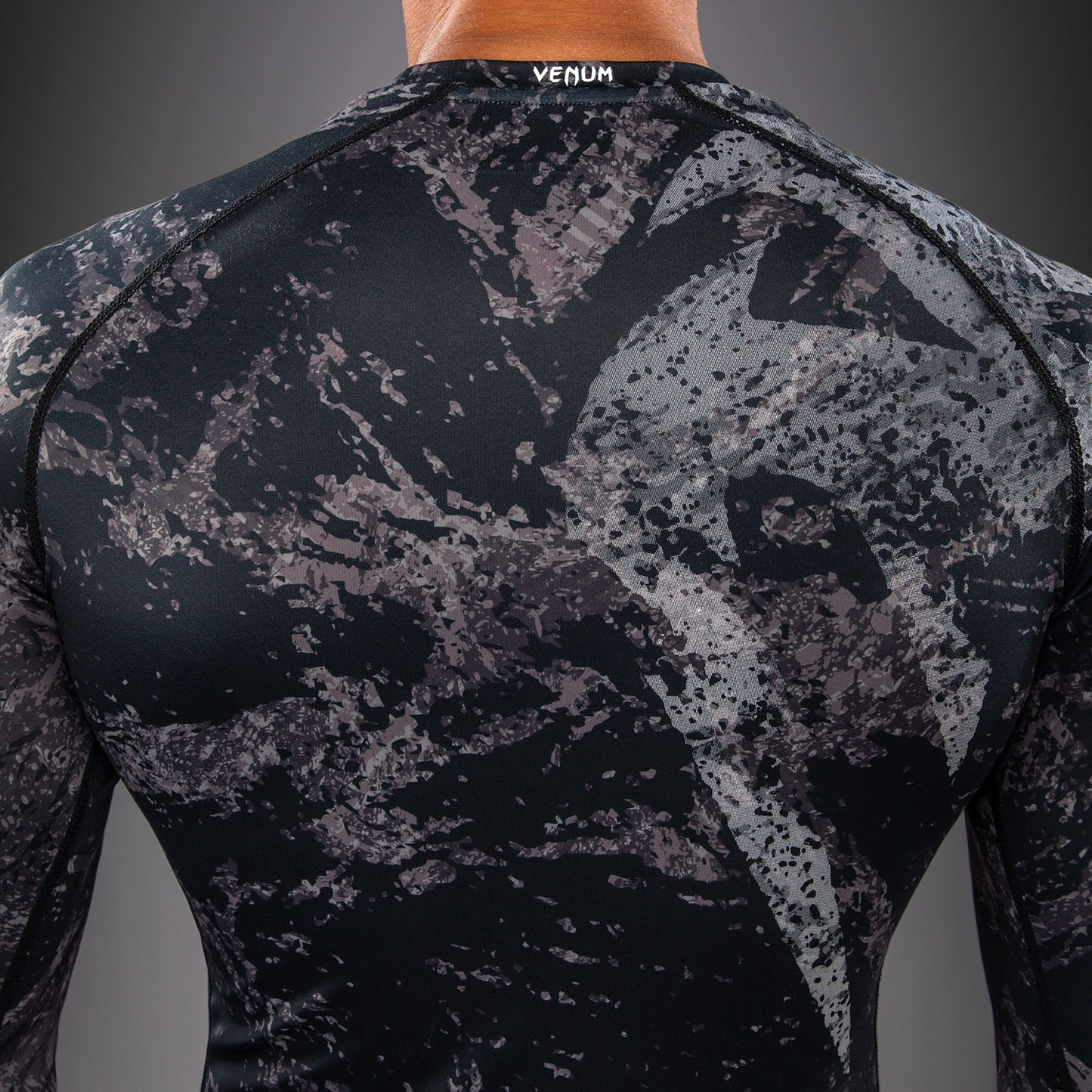 Venum Rage & Workout Long Sleeve Rashguard - Black/Grey  product-type_Compression T-Shirts Venum