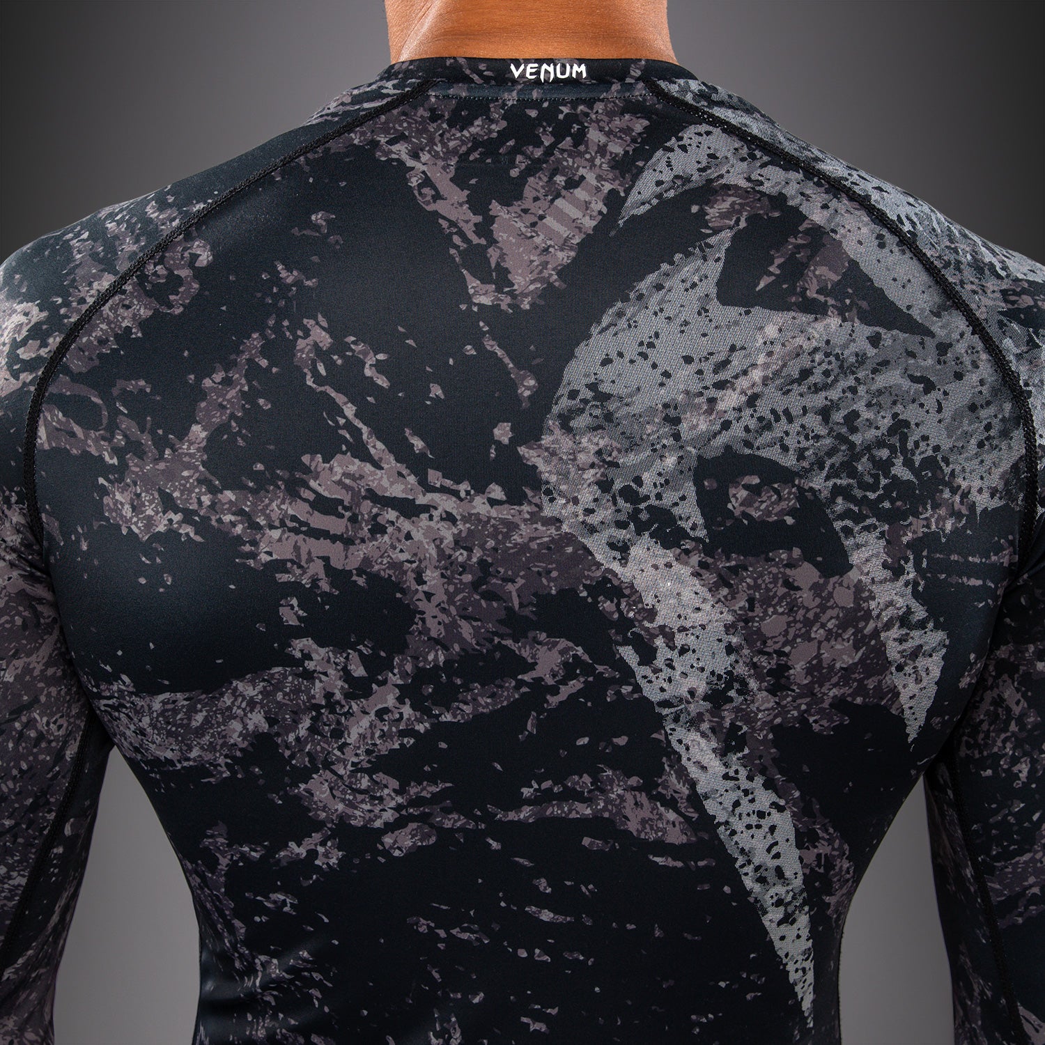 Venum Rage & Workout Long Sleeve Rashguard - Black/Grey  product-type_Compression T-Shirts Venum