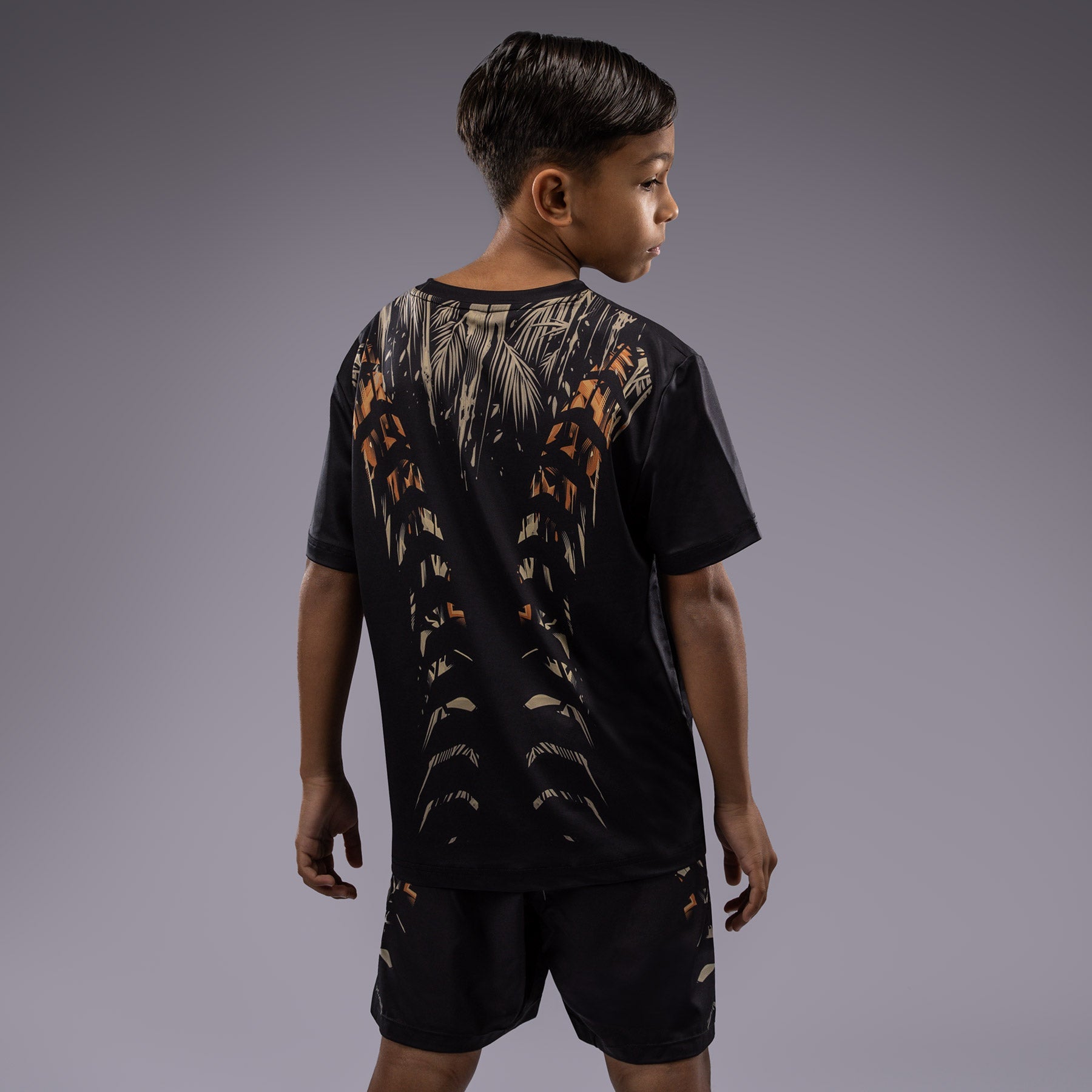 Venum Tiger Kids Dry Tech T-Shirt - Black/Neon Orange - Venum