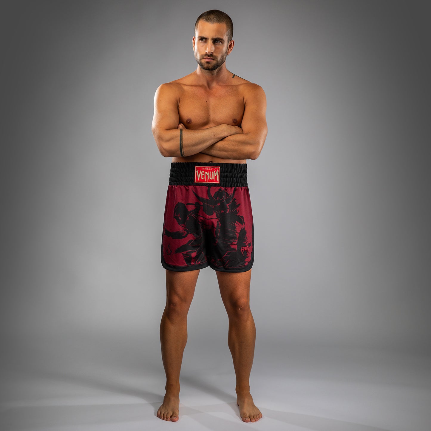 Venum x Assassin’s Creed Shadows Men’s Boxing Shorts - Burgundy/Black