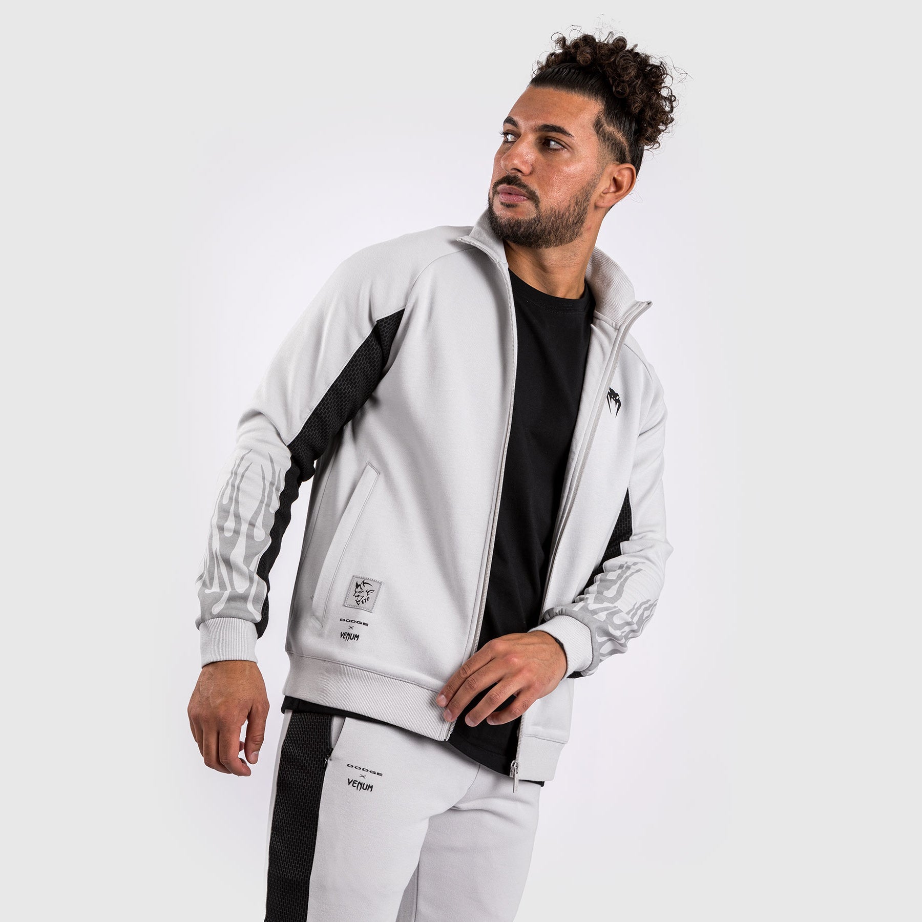 【残りわずか】 x Venum Dodge Venum - Grey - Jacket Full-Zip Men's 170 Demon ウエイトトレーニング