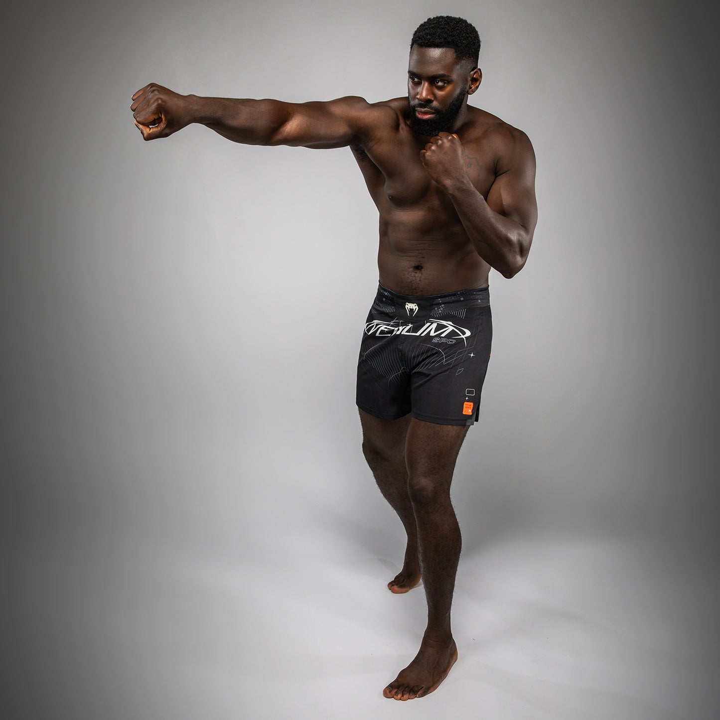 Venum Eclipse Fight Shorts - Black/Ivory