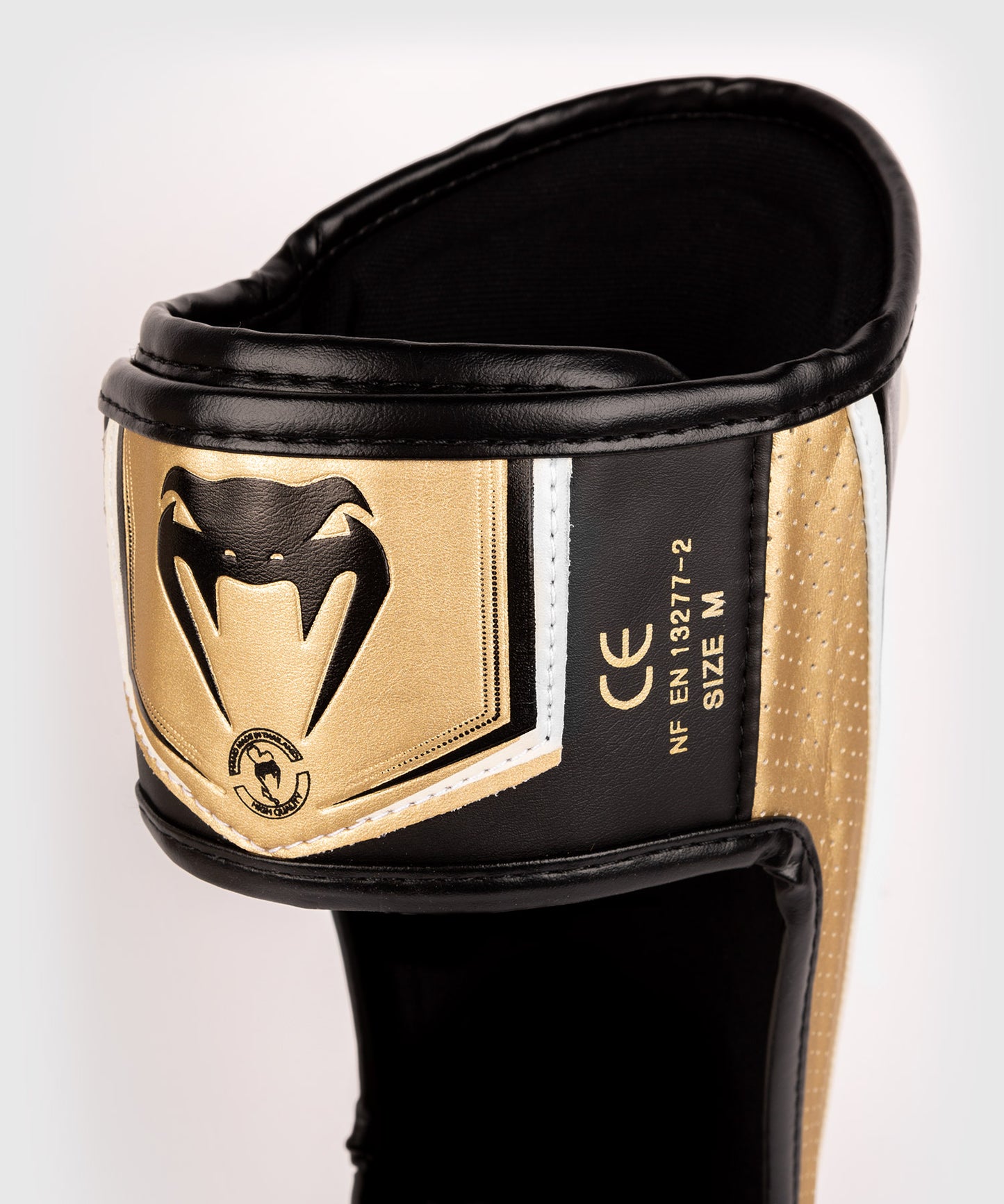 Venum Elite Evo Shinguards - White/Gold