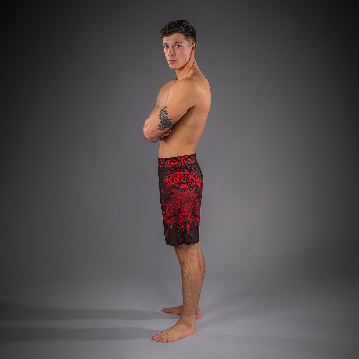 Venum Wolf Atak Fightshorts - Black/Red