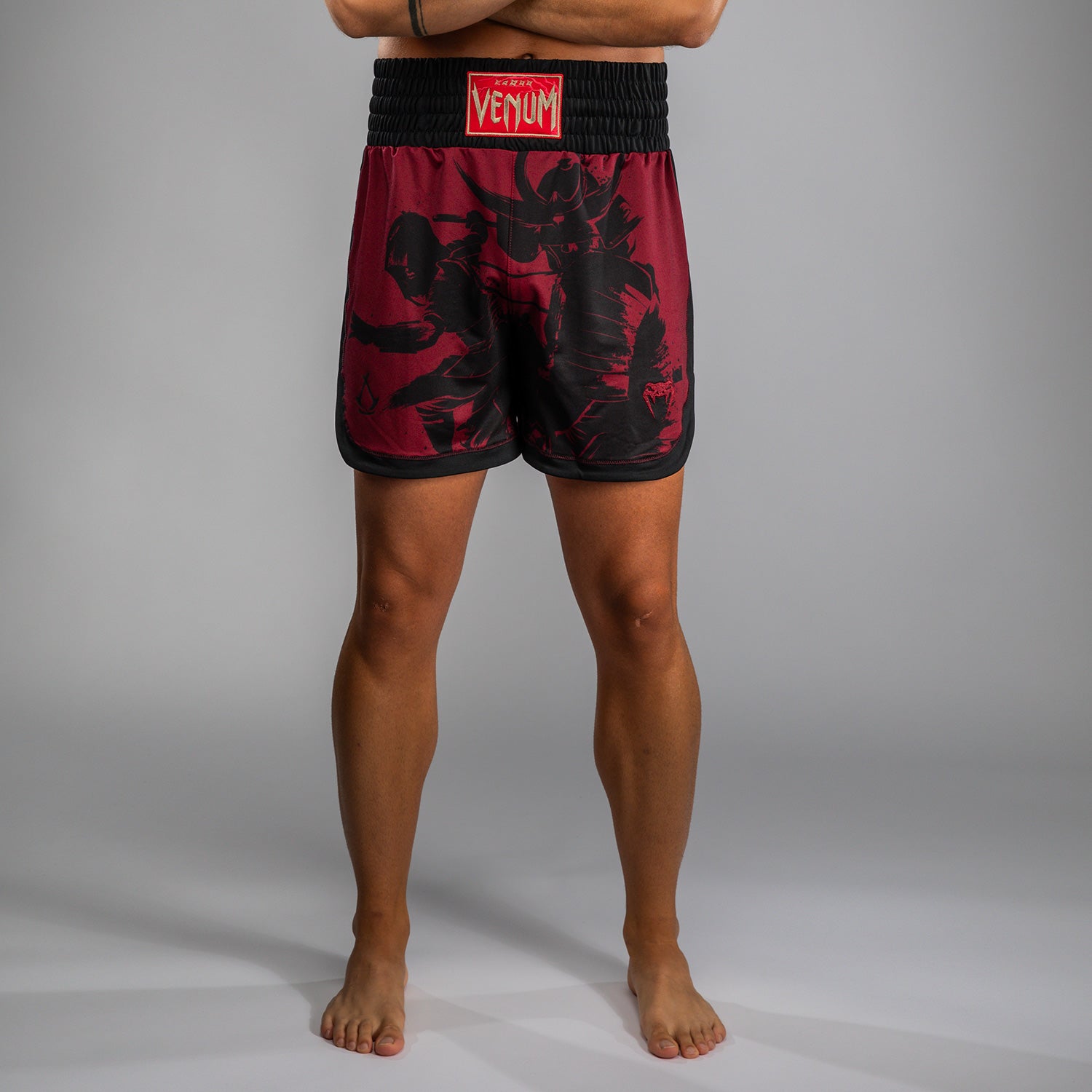 Venum x Assassin's Creed Shadows Men's Boxing Shorts - Burgundy