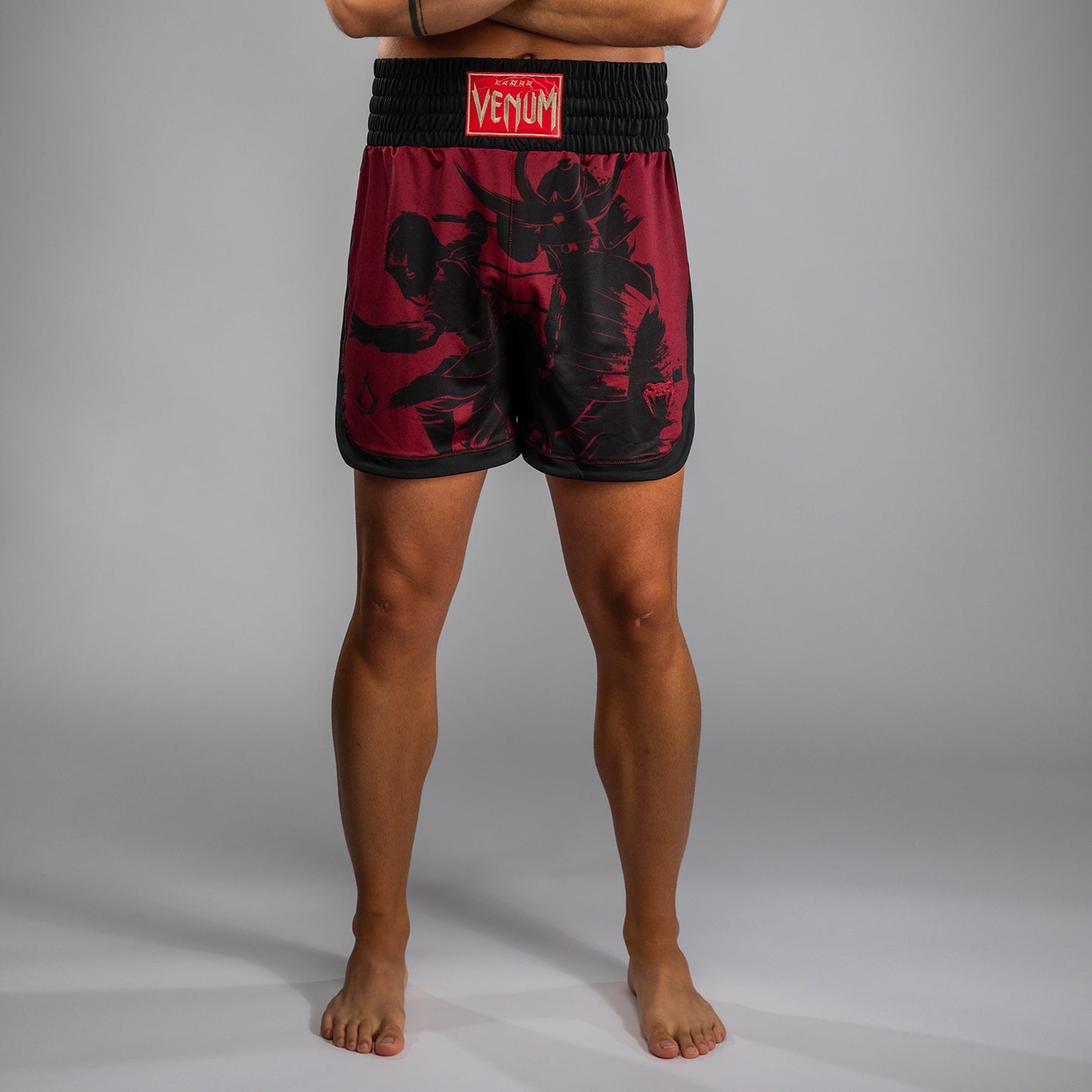 Venum x Assassin’s Creed Shadows Men’s Boxing Shorts - Burgundy/Black
