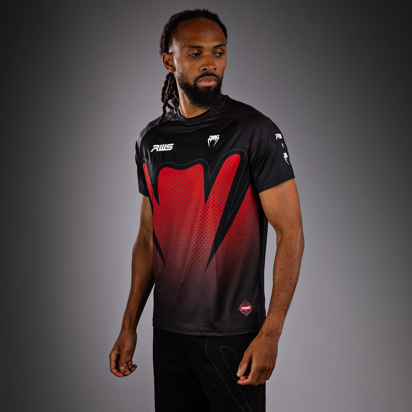 Venum x RWS 2.0 Men’s Dry-Tech T-Shirt - Black/Red