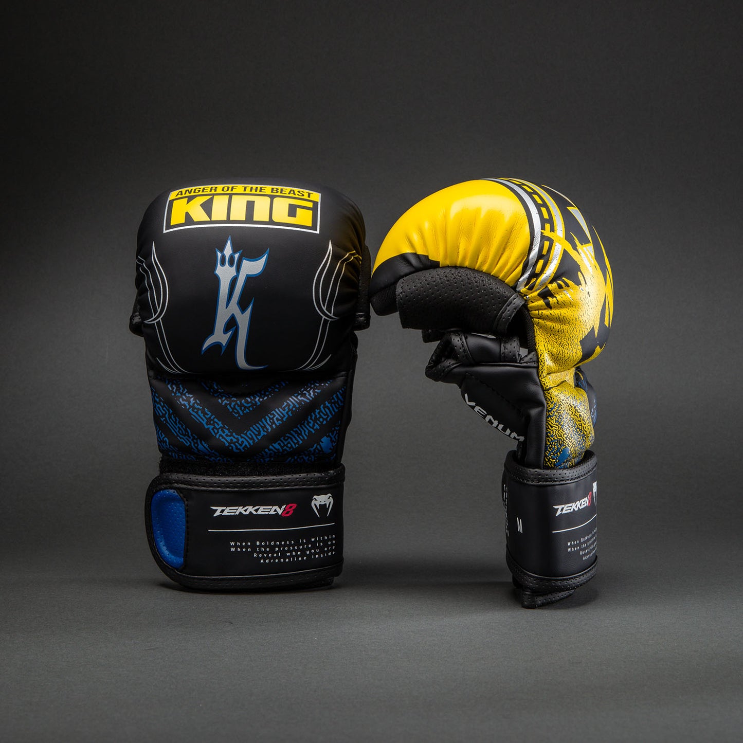 Venum x TEKKEN 8 Sparring Gloves - King - Black/Yellow