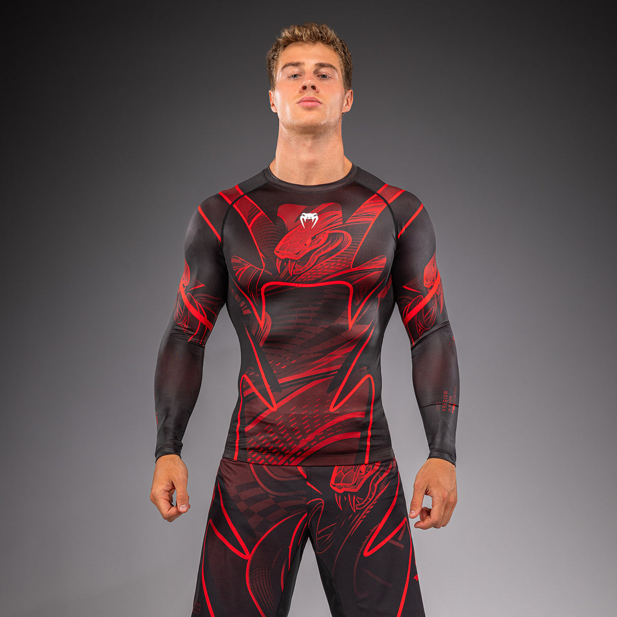 Crimson Viper 2.0 Long Sleeve Rashguard Black/Red