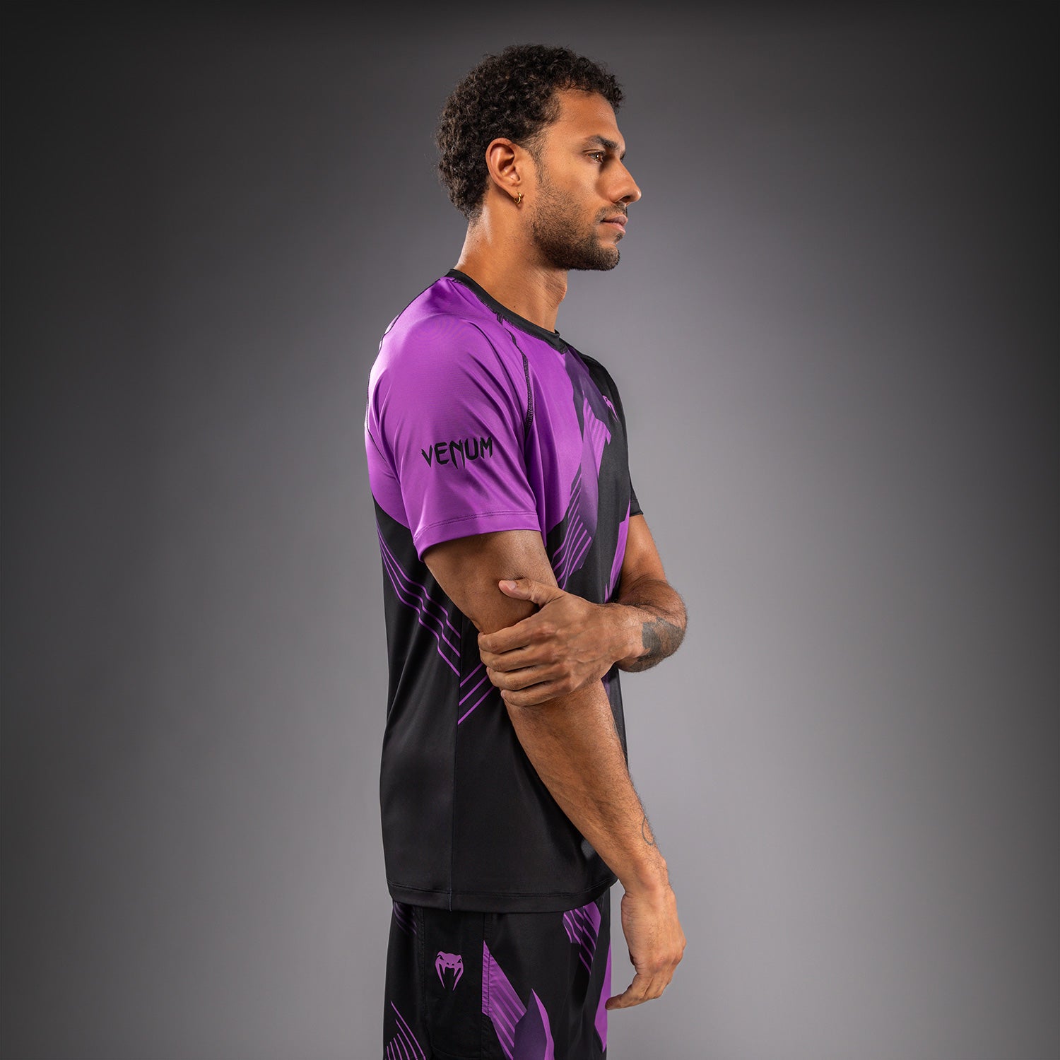 Venum No-Gi 6.0 Dry Tech T-Shirt - Black/Purple  product-type_Dry Tech T-Shirts Venum