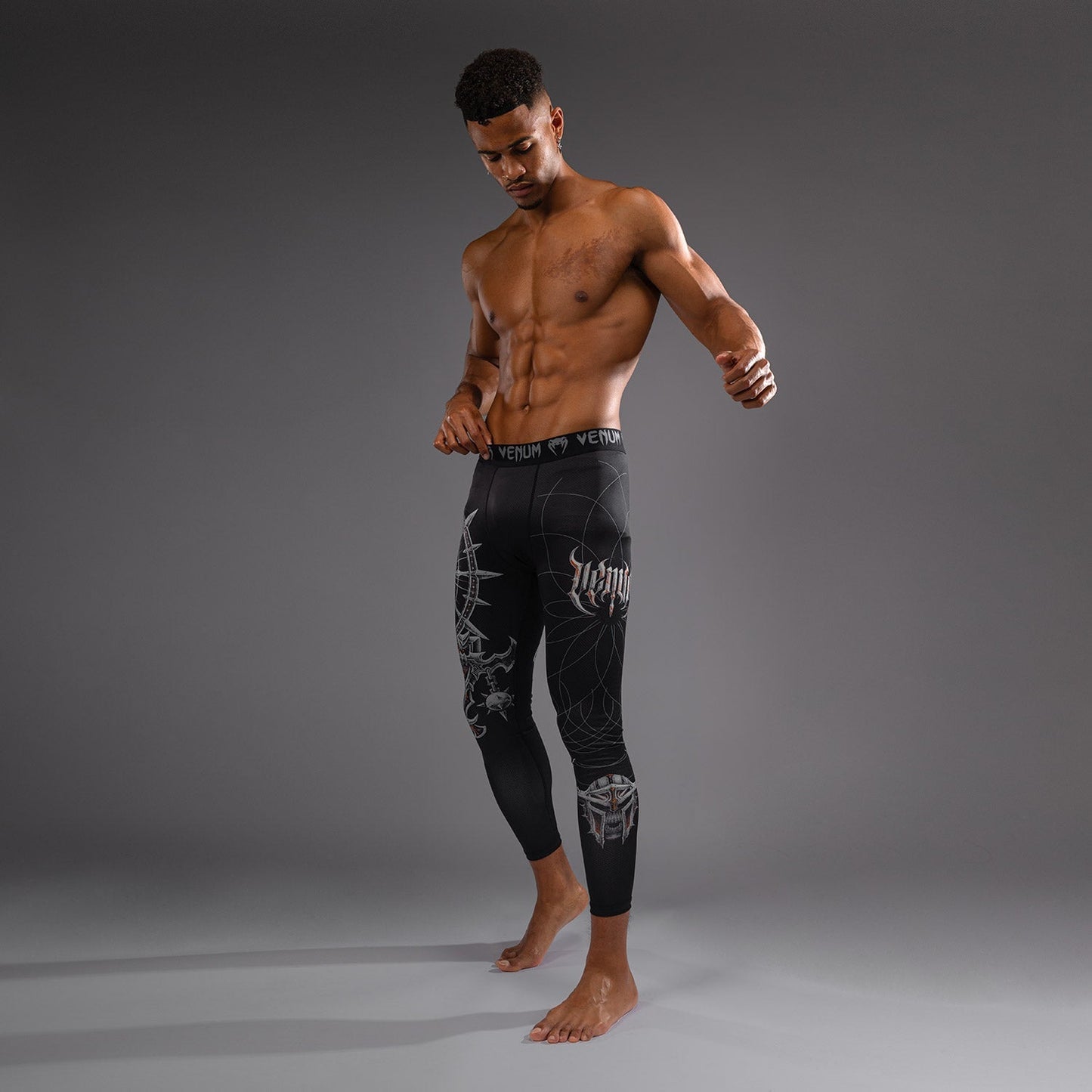 Venum Gladiator 5.0 Men's Spats - Black/Silver