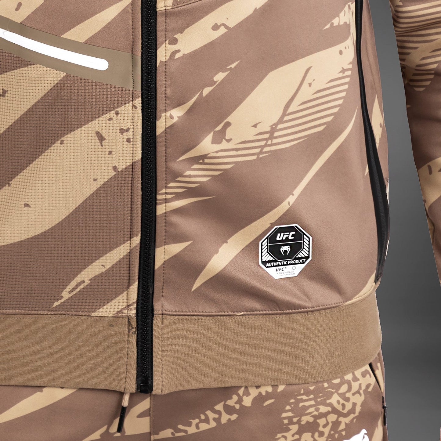 UFC Adrenaline by Venum Fight Week Men’s zip Hoodie - Desert Camo