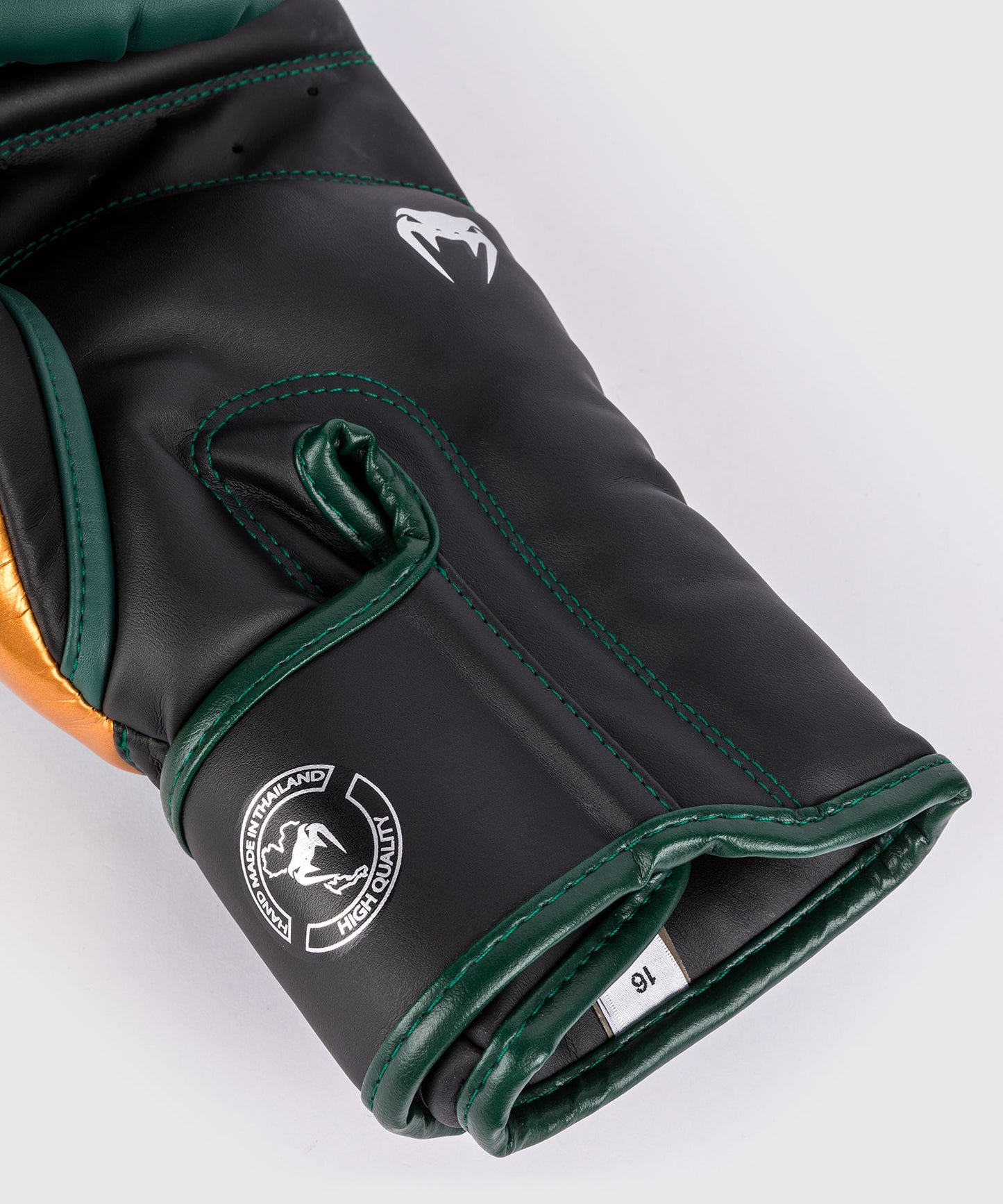 Venum Elite Boxing Gloves - Green/Bronze/Silver