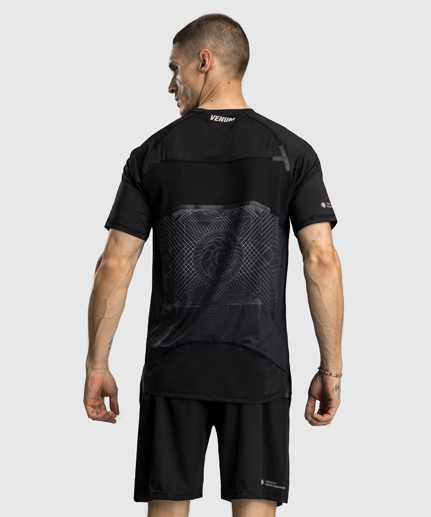 Venum G-Fit Air Men's Dry-Tech T-Shirt - Deep Black/Desert Sand