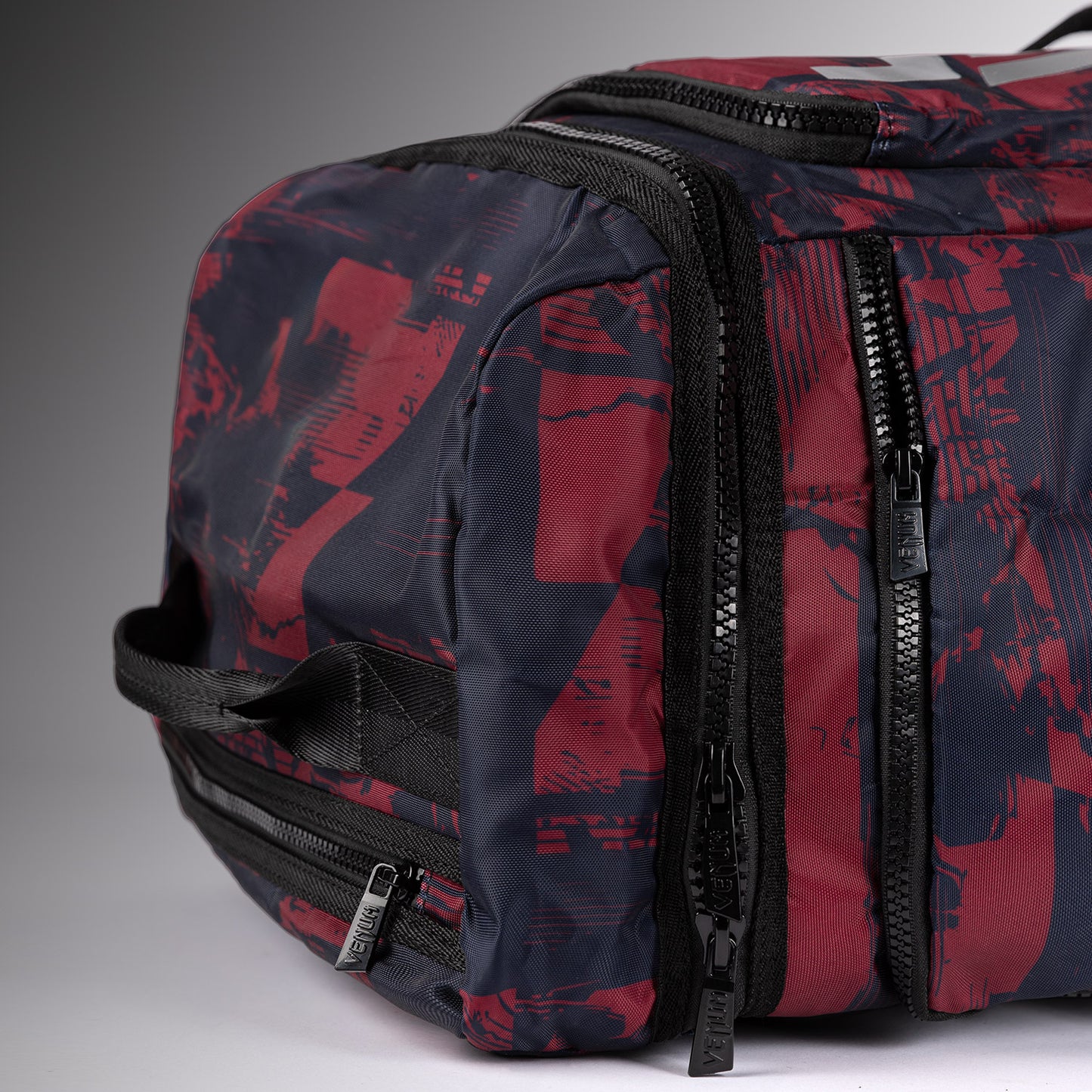 UFC Zenith by Venum Fight Week Sports Bags Navy Blue/Burgundy/Silver Personalized