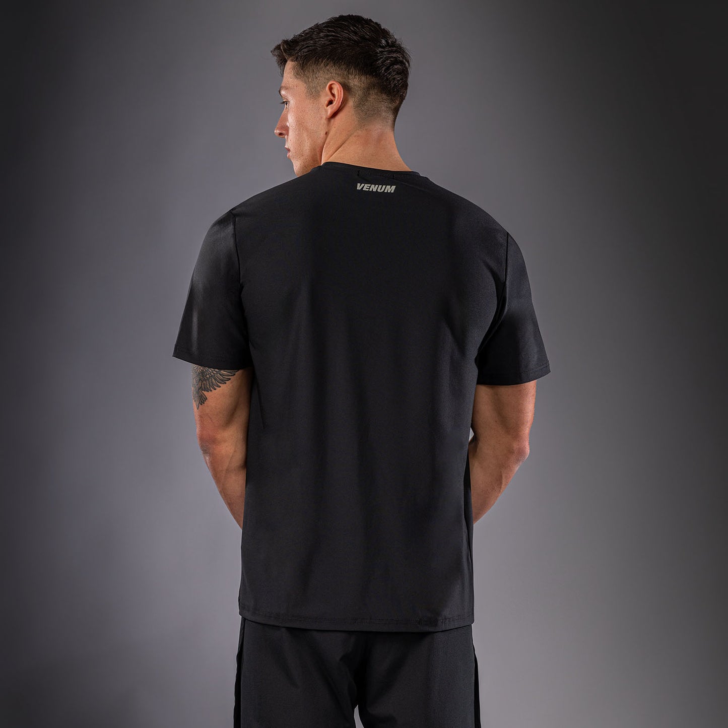 Venum Lazer Dry Tech T-Shirt - Black/Grey