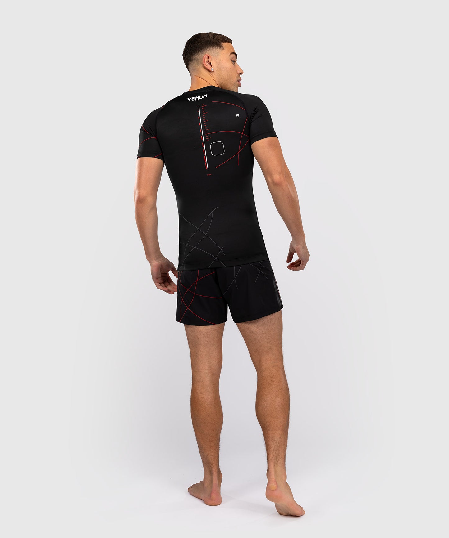 Venum Tactical XT Short Sleeve Rashguard - Black/Fire Red