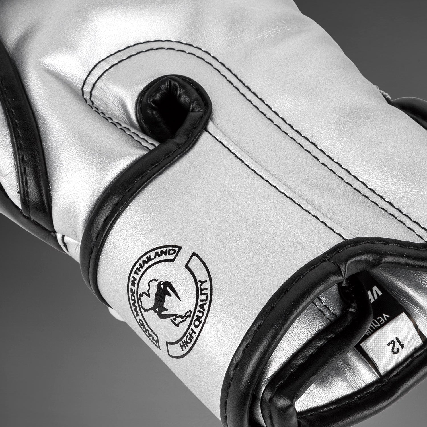 Venum Elite Boxing Gloves - Silver/Black - Venum