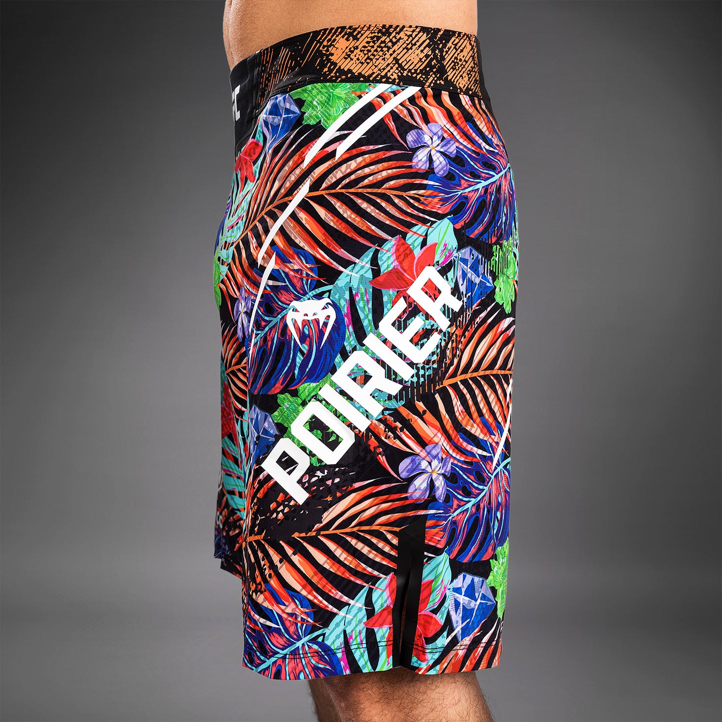 Men's UFC Unrivaled by Venum Blue Dustin Poirier Long Fit Fight Short