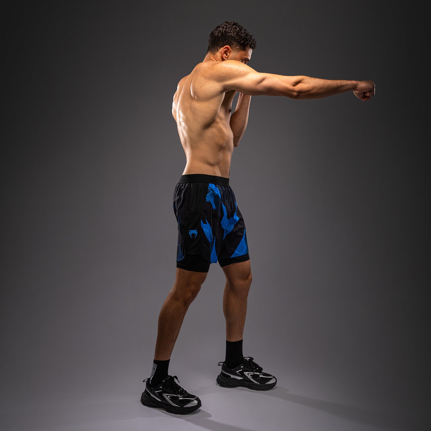 Venum No-Gi 6.0 Training Shorts - Black/Blue  product-type_Training shorts Venum