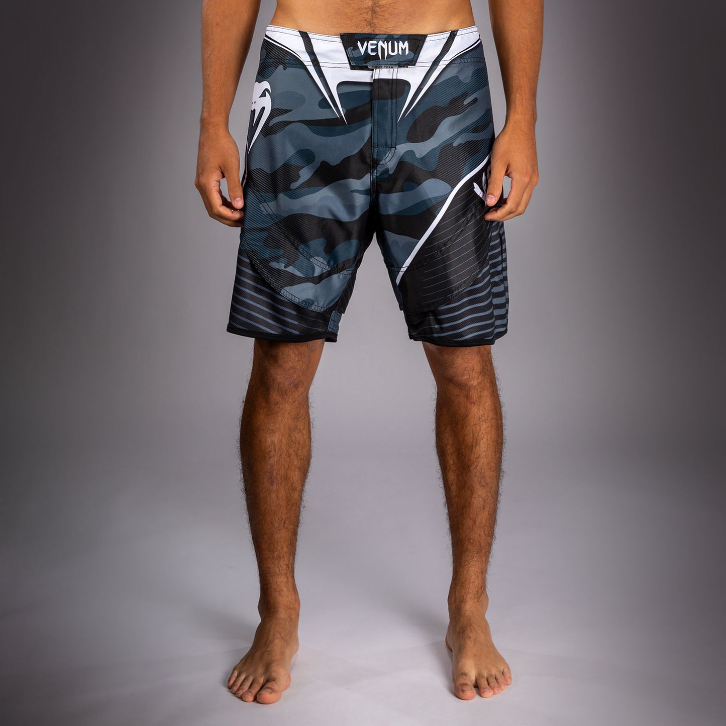 Venum Camo Hero Fight Shorts - Dark Navy/Blue  product-type_MMA Shorts Venum