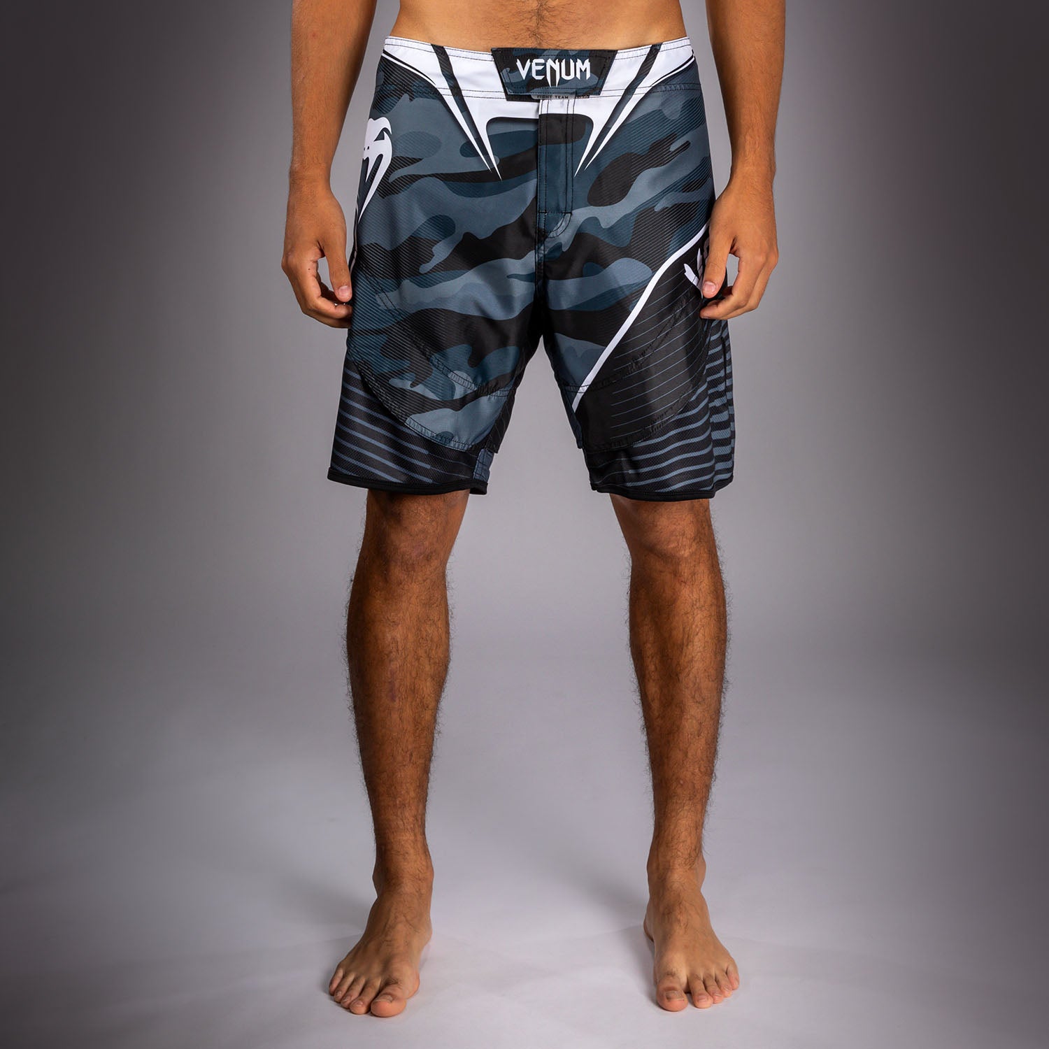 Venum Camo Hero Fight Shorts - Dark Navy/Blue  product-type_MMA Shorts Venum