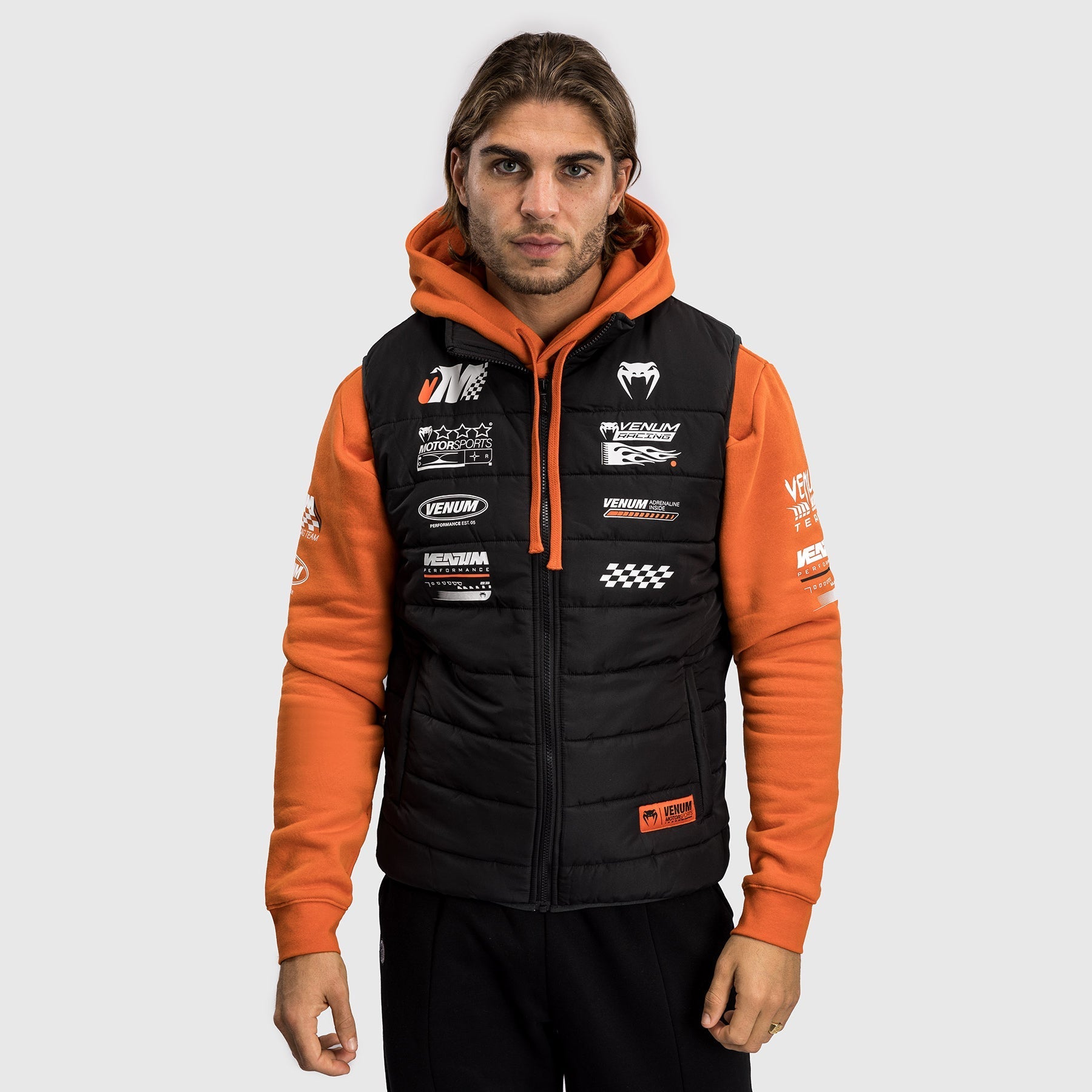 Venum Motorsport Down Vest - Deep Black - Venum