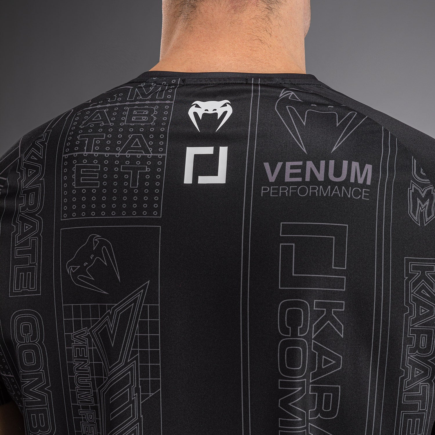 Karate Combat by Venum Dry-Tech T-Shirt - Black/Grey  product-type_Dry Tech T-Shirts Venum