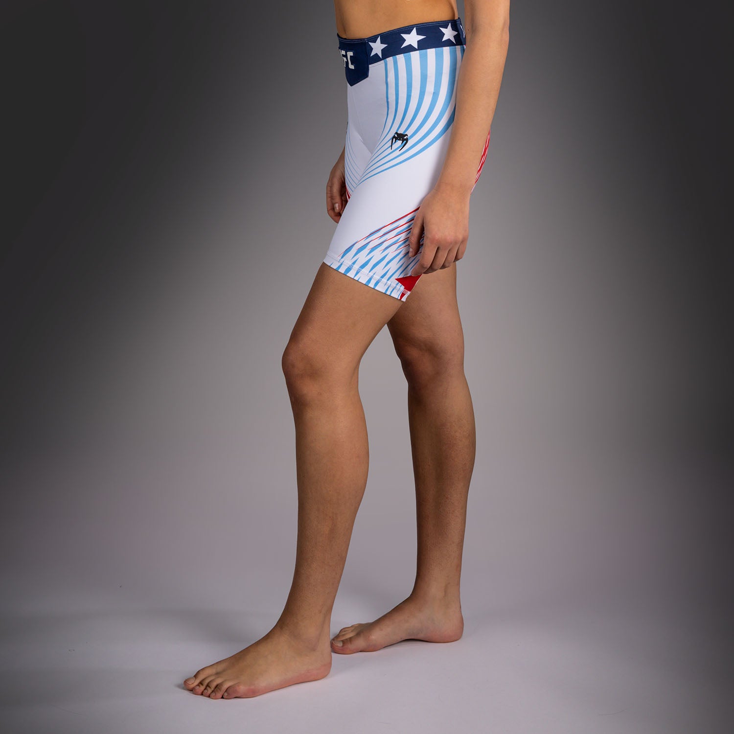 Women's Official UFC Freedom 250 by Venum White Authentic Long Fit Vale Tudo Short  product-type_Compression shorts Venum