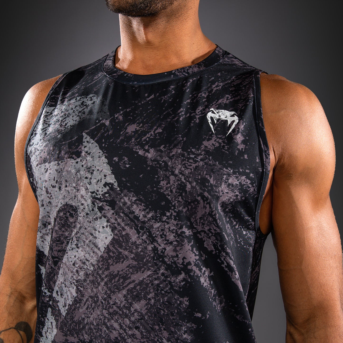 Venum Rage & Workout Dry Tech Tank Top - Black/Grey  product-type_Tank tops Venum