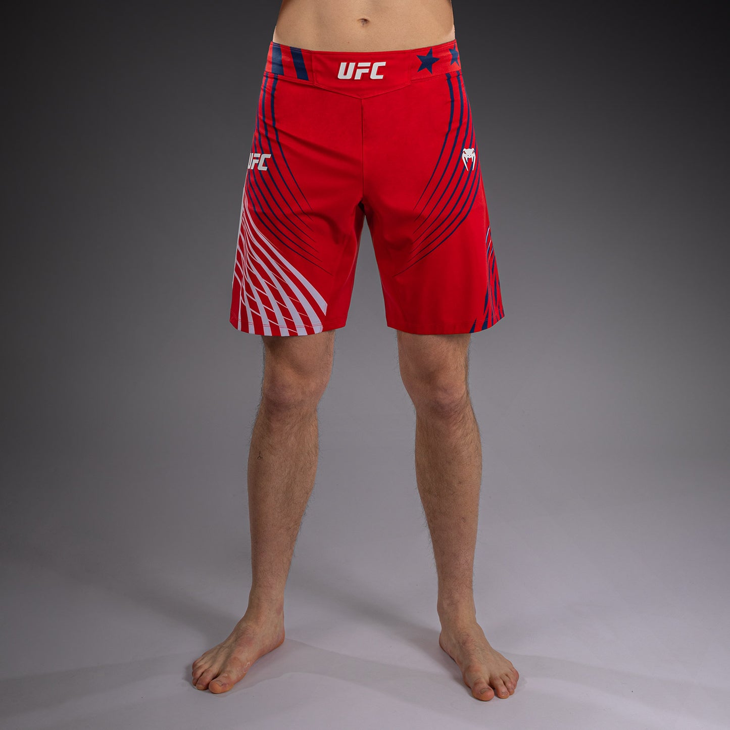 Men's Official UFC Freedom 250 by Venum Red Personalized Authentic Fight Night Short Fit Fight Short