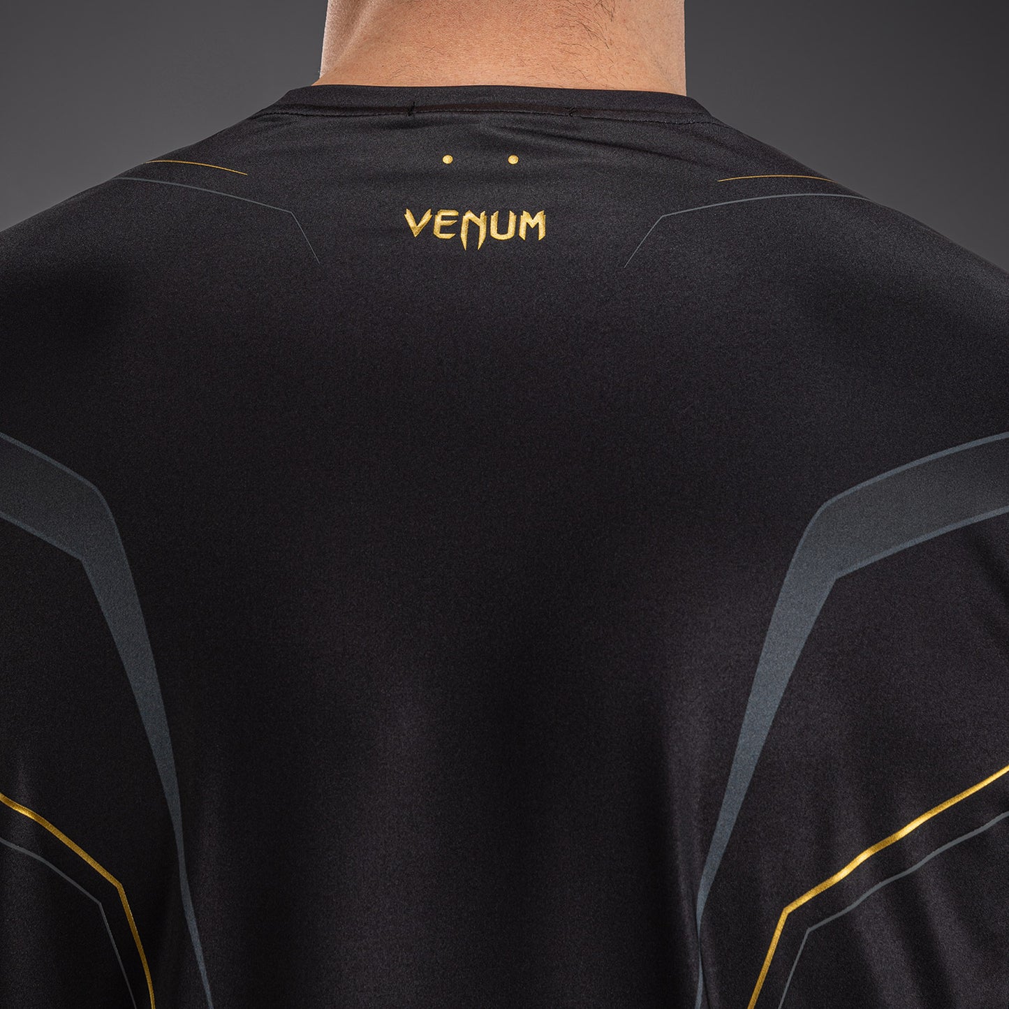 Venum Streamline Dry-Tech T-Shirt - Black/Gold  product-type_Dry Tech T-Shirts Venum