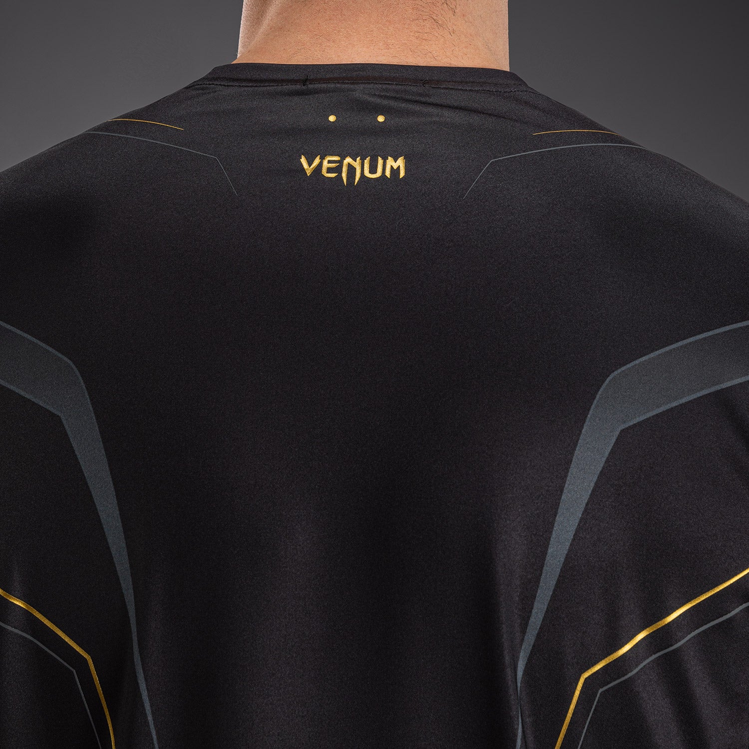 Venum Streamline Dry-Tech T-Shirt - Black/Gold  product-type_Dry Tech T-Shirts Venum